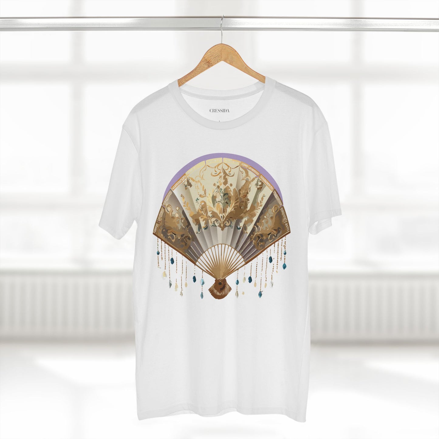 Fan shirt, Shirt with Fan, Tee Shirt with Antique Fan