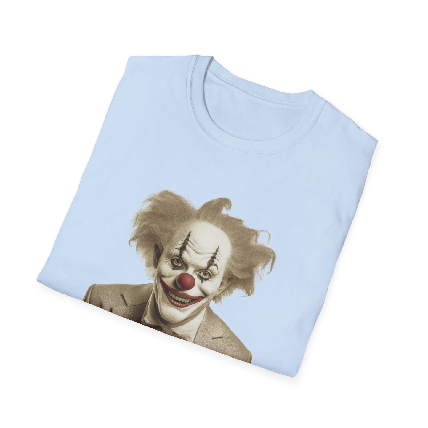 Clown Shirt, T Shirt with Clown, Funny Man Shirt, Tee Shirt with Funny Man, Circus Shirt, Shirt with Circus, Scary Man Shirt, Shirt with Scary Man