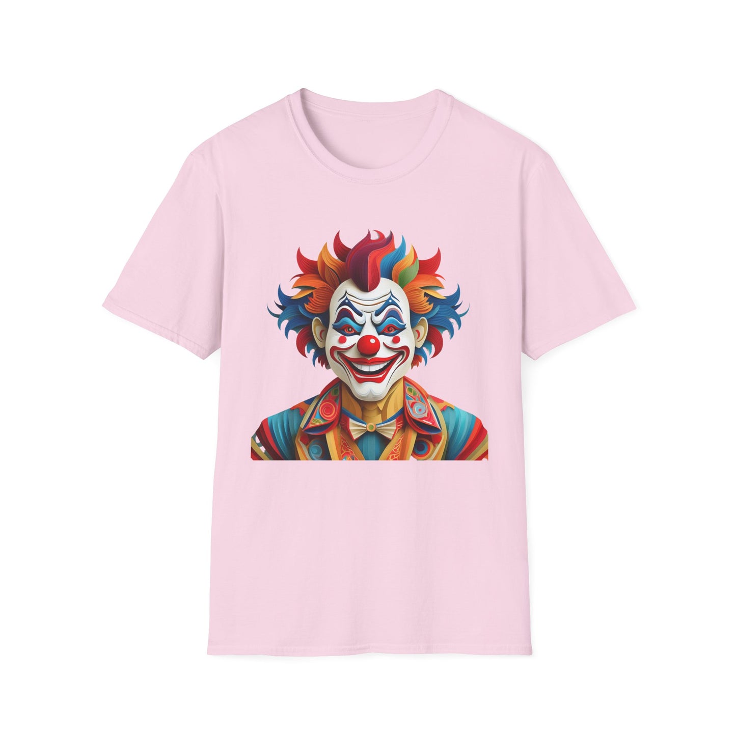 Clown Shirt, T Shirt with Clown, Funny Man Shirt, Tee Shirt with Funny Man, Circus Shirt, Shirt with Circus, Scary Man Shirt, Shirt with Scary Man