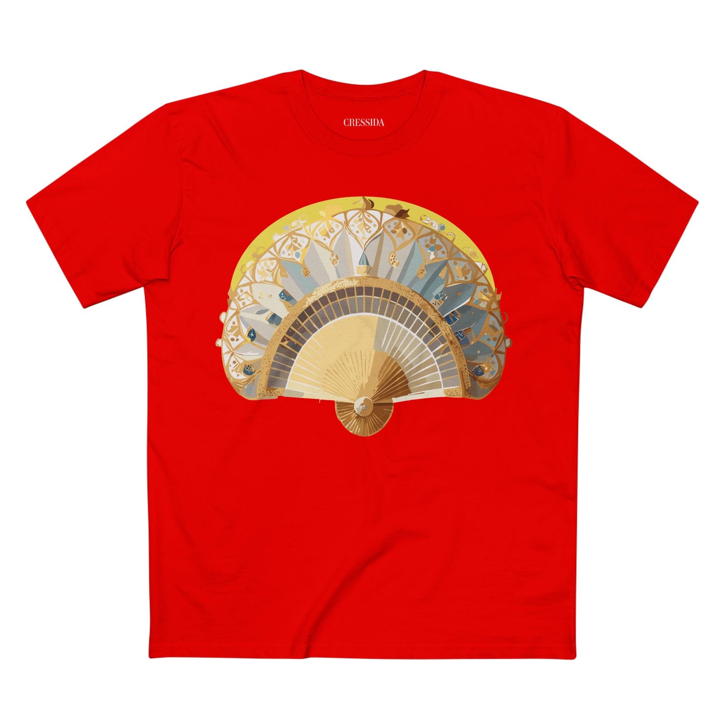 Fan shirt, Shirt with Fan, Tee Shirt with Antique Fan