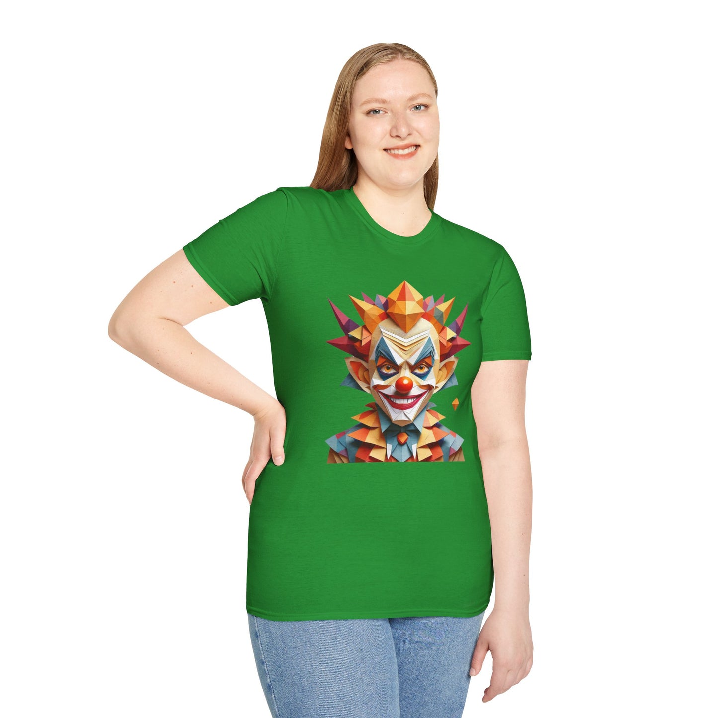 Clown Shirt, T Shirt with Clown, Funny Man Shirt, Tee Shirt with Funny Man, Circus Shirt, Shirt with Circus, Scary Man Shirt, Shirt with Scary Man