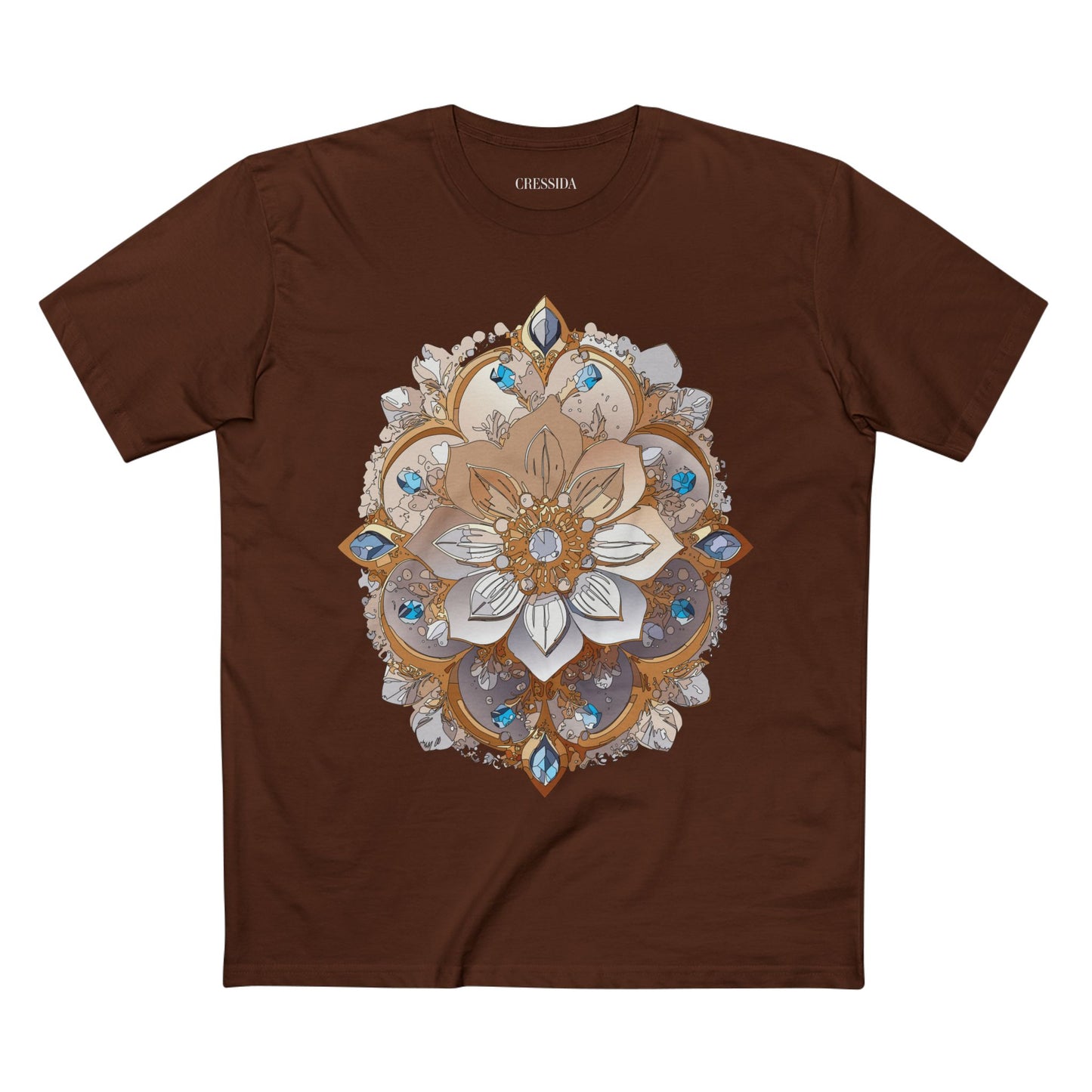 Floral Shirt, Shirt with Flower, Tee Shirt with Antique Flower