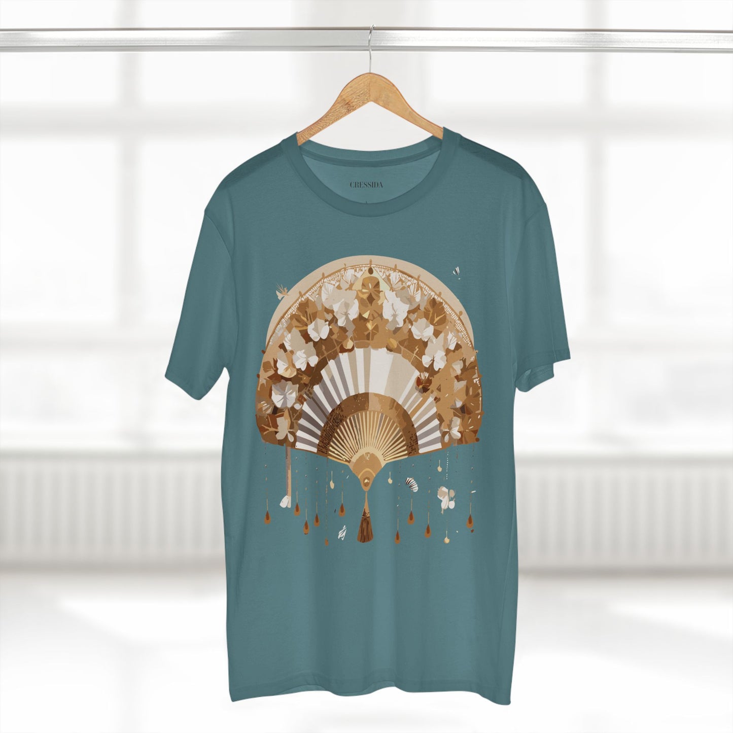 Fan shirt, Shirt with Fan, Tee Shirt with Antique Fan