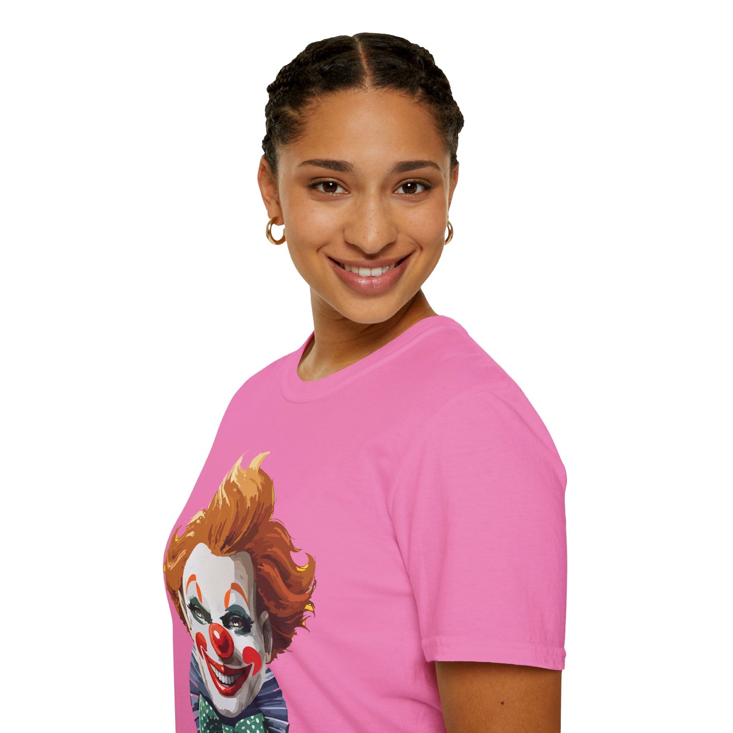 Clown Shirt, T Shirt with Clown, Funny Man Shirt, Tee Shirt with Funny Man, Circus Shirt, Shirt with Circus, Scary Man Shirt, Shirt with Scary Man