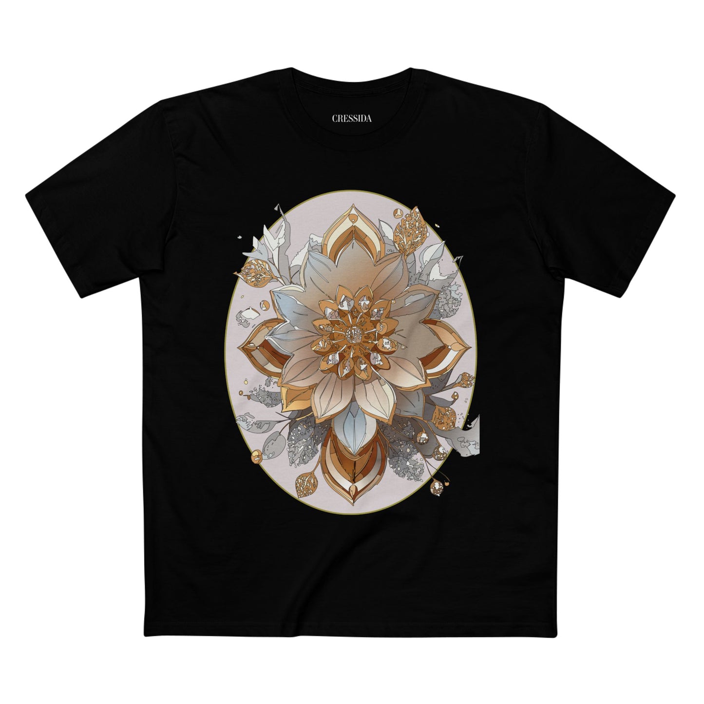 Floral Shirt, Shirt with Flower, Tee Shirt with Antique Flower