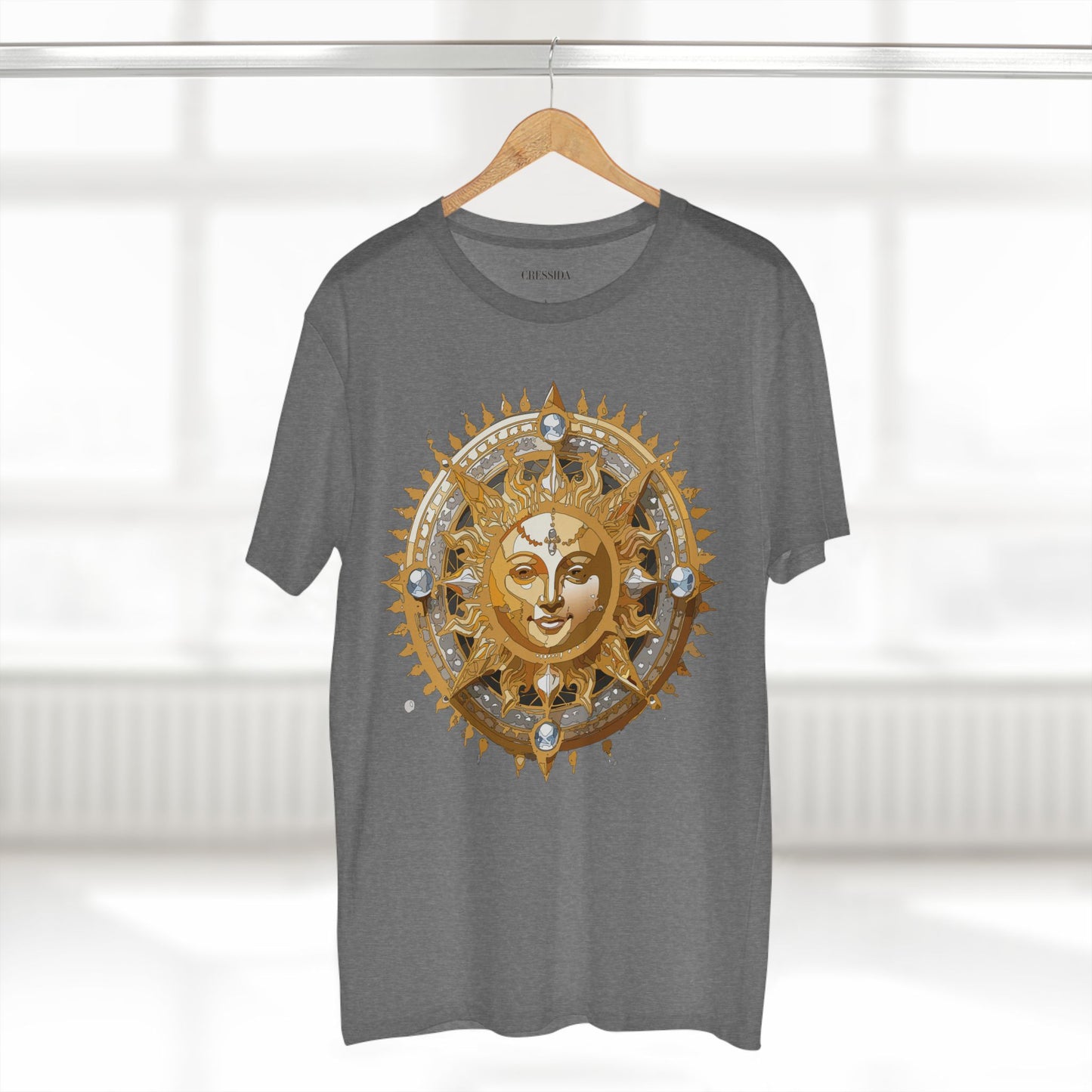 Sun Shirt, Shirt with Sun, Tee Shirt with Gold Sun