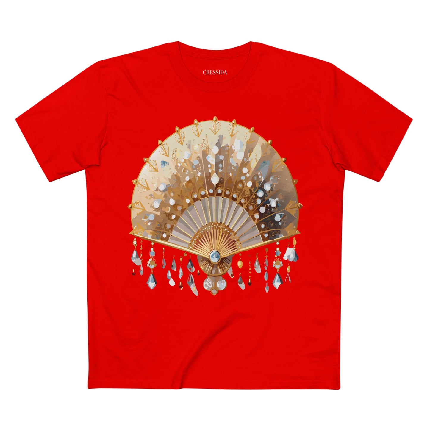 Fan shirt, Shirt with Fan, Tee Shirt with Antique Fan