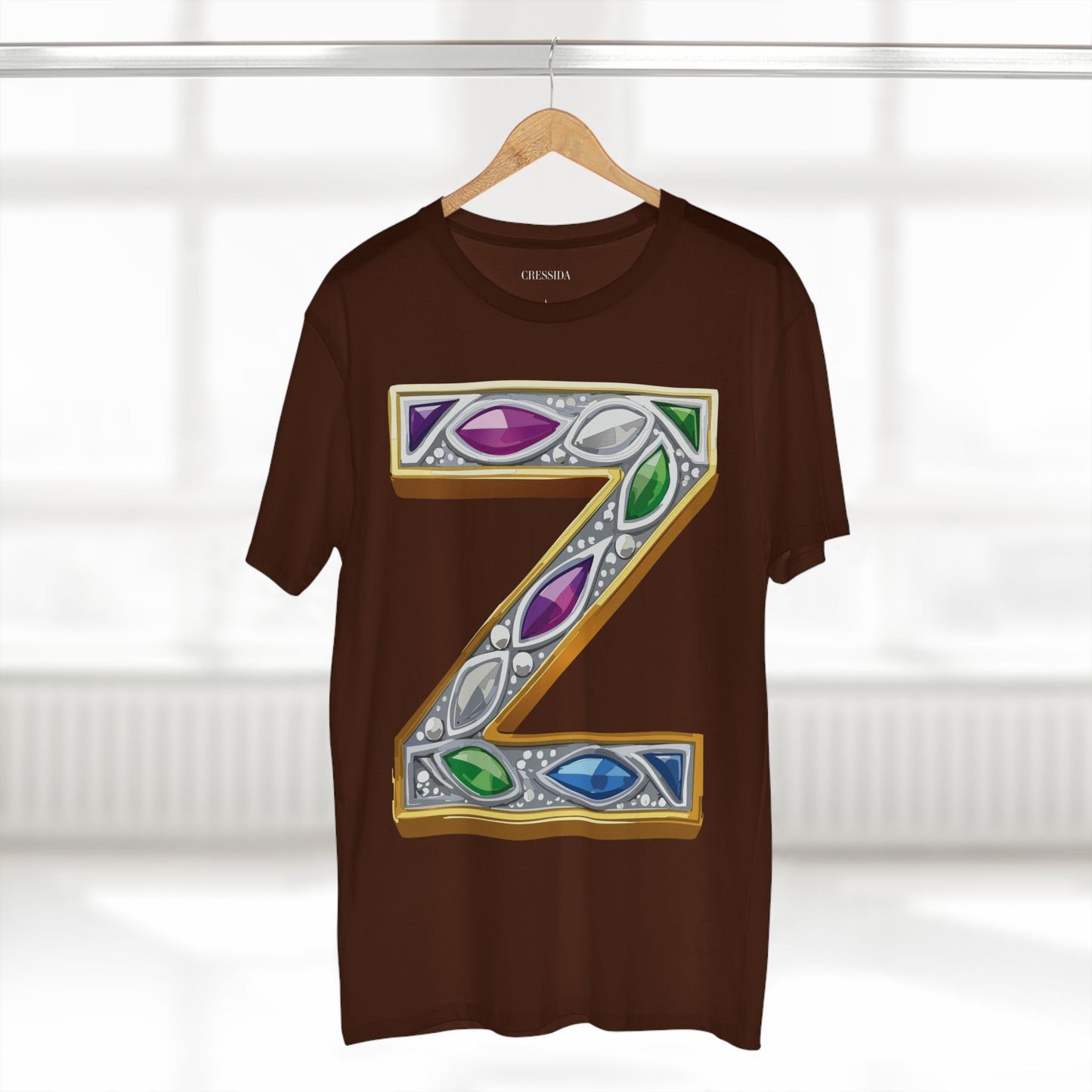 Letter Shirt, Shirt with Letters, Tee Shirt with Gold Letters