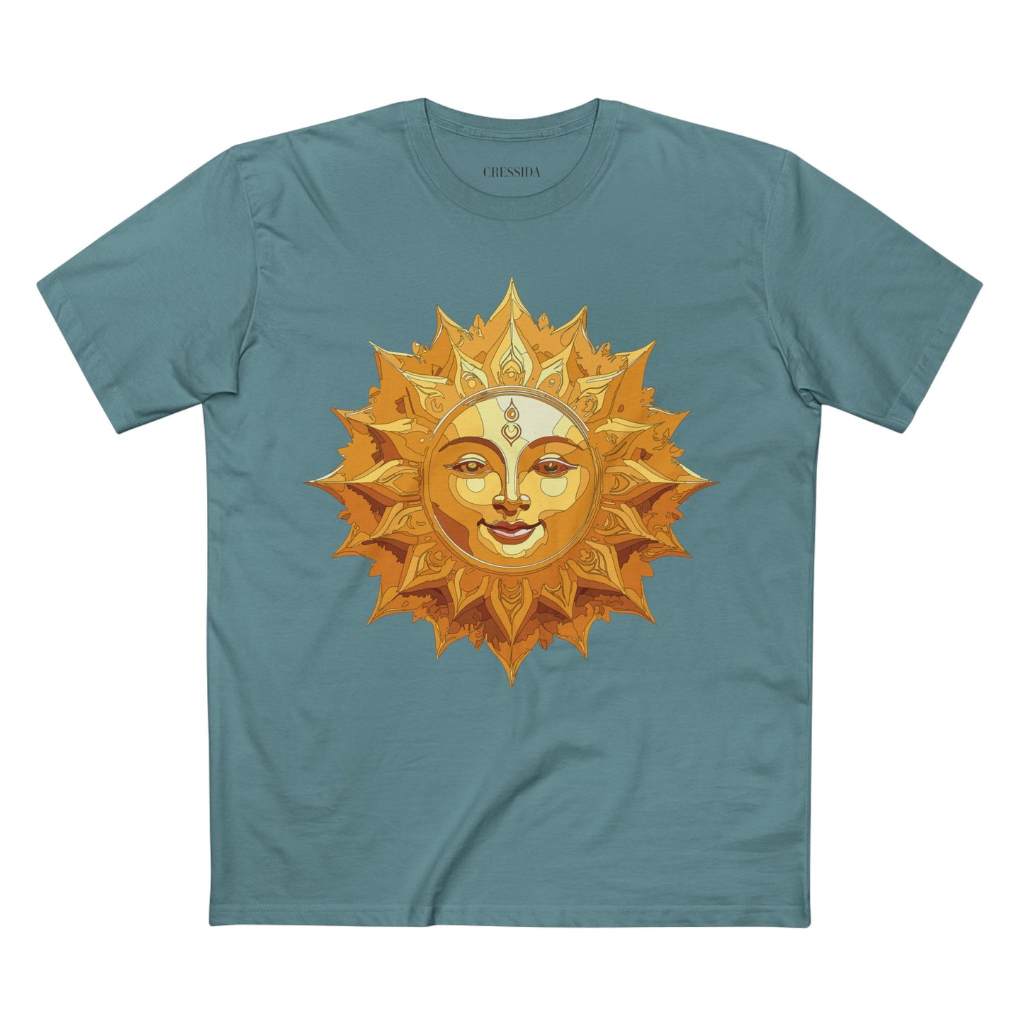 Sun Shirt, Shirt with Sun, Tee Shirt with Gold Sun