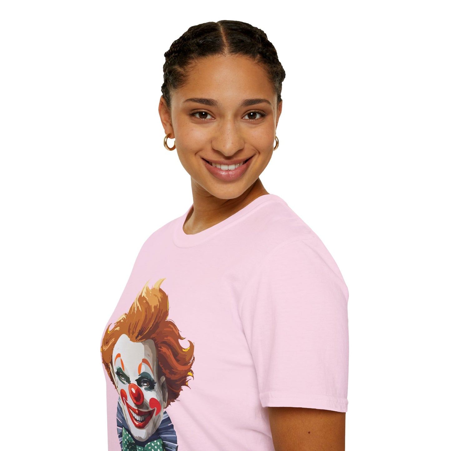 Clown Shirt, T Shirt with Clown, Funny Man Shirt, Tee Shirt with Funny Man, Circus Shirt, Shirt with Circus, Scary Man Shirt, Shirt with Scary Man