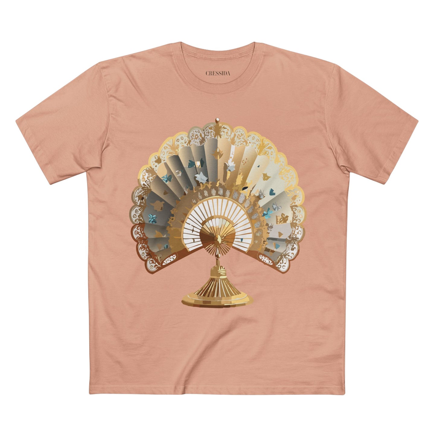 Fan shirt, Shirt with Fan, Tee Shirt with Antique Fan