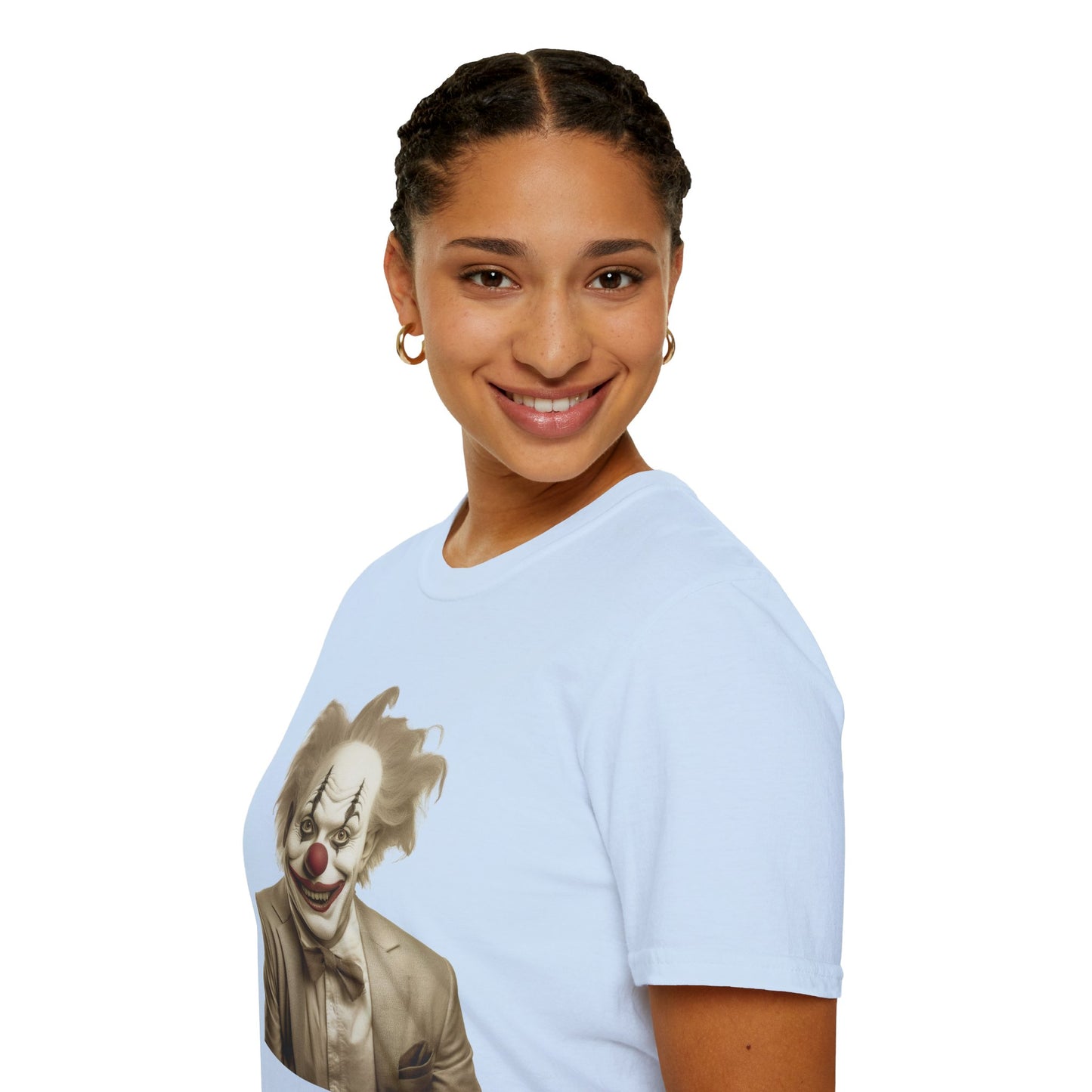Clown Shirt, T Shirt with Clown, Funny Man Shirt, Tee Shirt with Funny Man, Circus Shirt, Shirt with Circus, Scary Man Shirt, Shirt with Scary Man