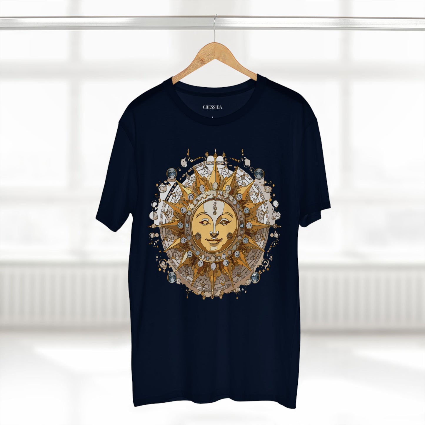 Sun Shirt, Shirt with Sun, Tee Shirt with Gold Sun