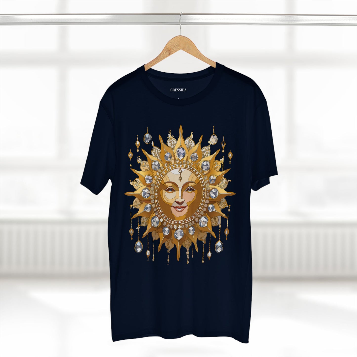 Sun Shirt, Shirt with Sun, Tee Shirt with Gold Sun