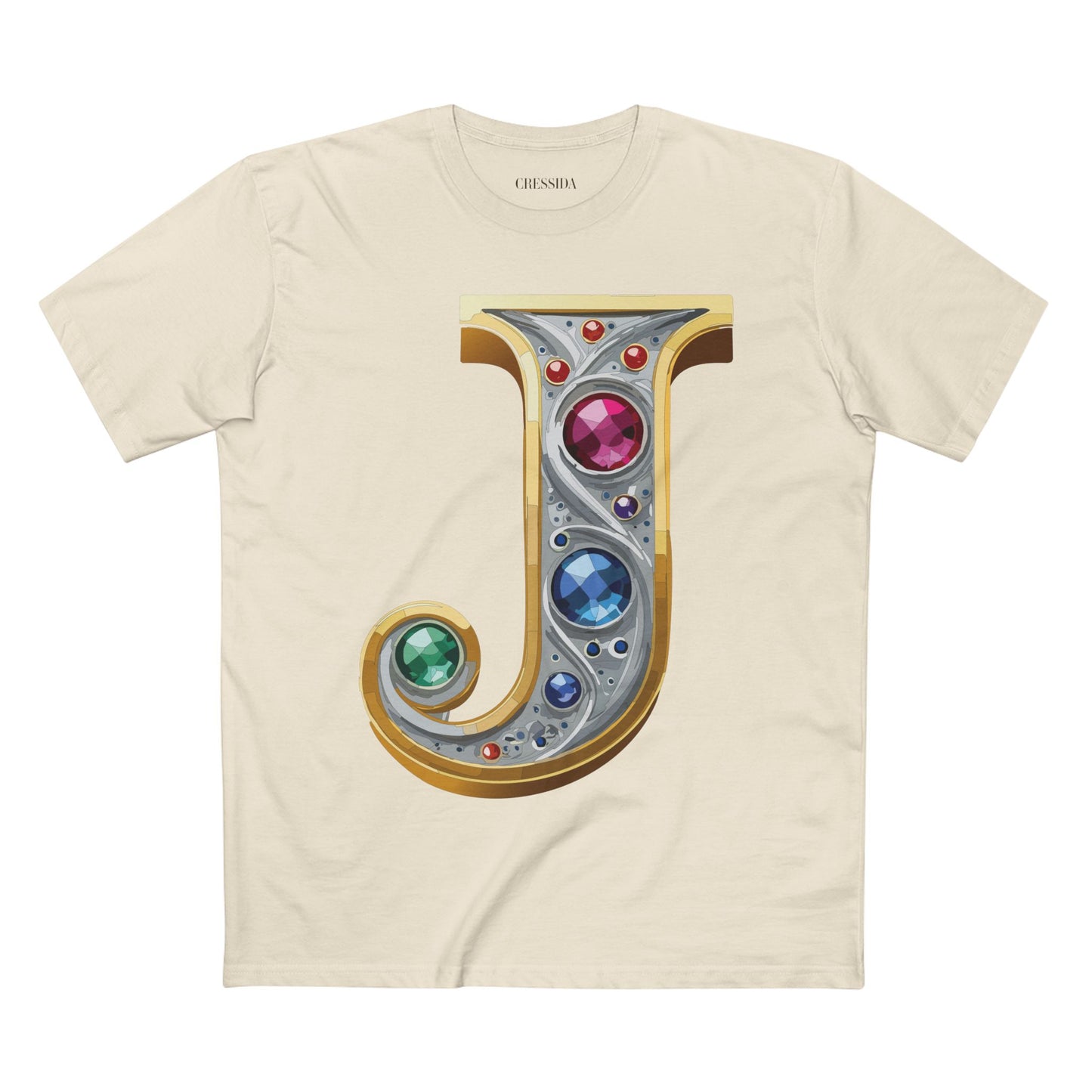 Letter Shirt, Shirt with Letters, Tee Shirt with Gold Letters