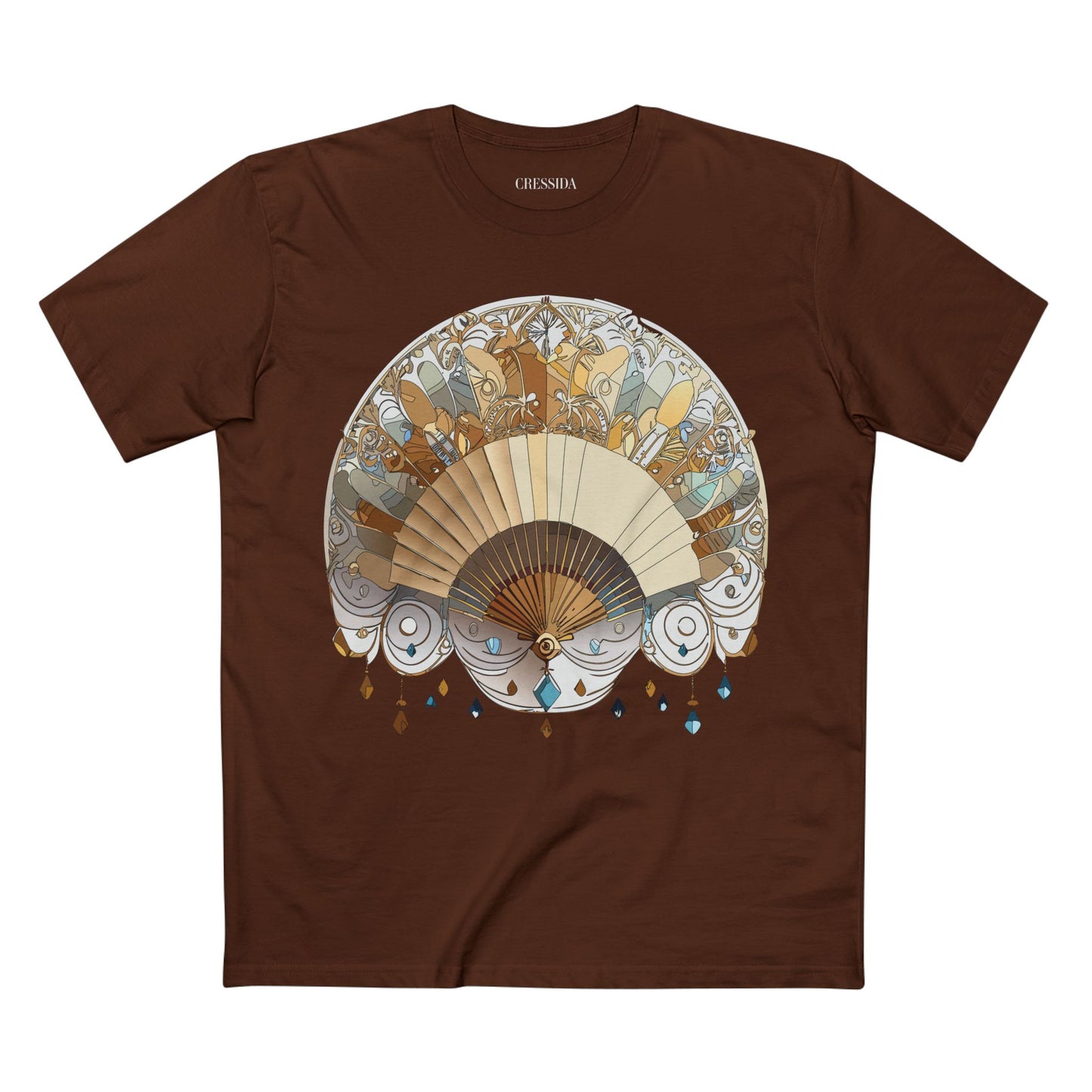 Fan shirt, Shirt with Fan, Tee Shirt with Antique Fan