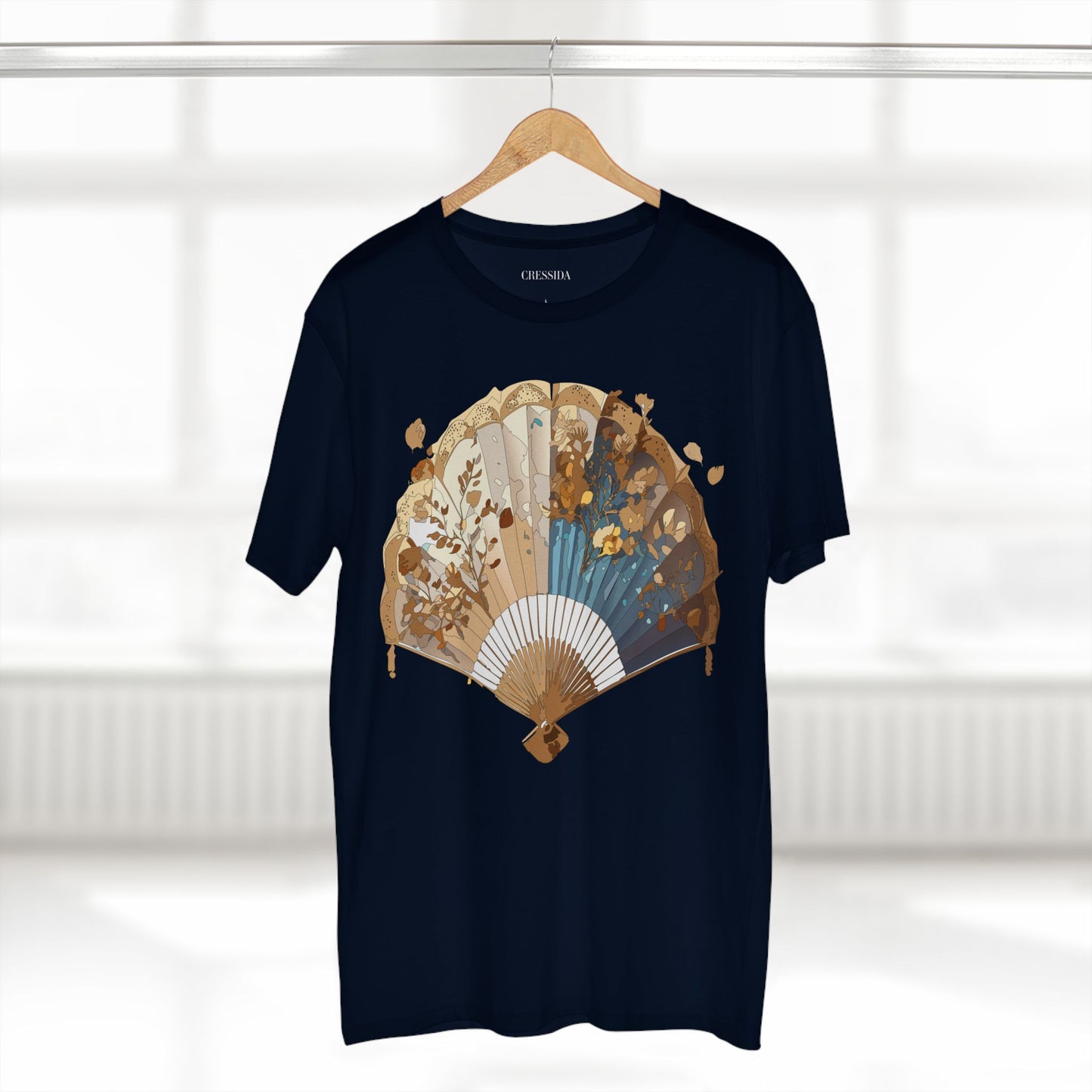 Fan shirt, Shirt with Fan, Tee Shirt with Antique Fan