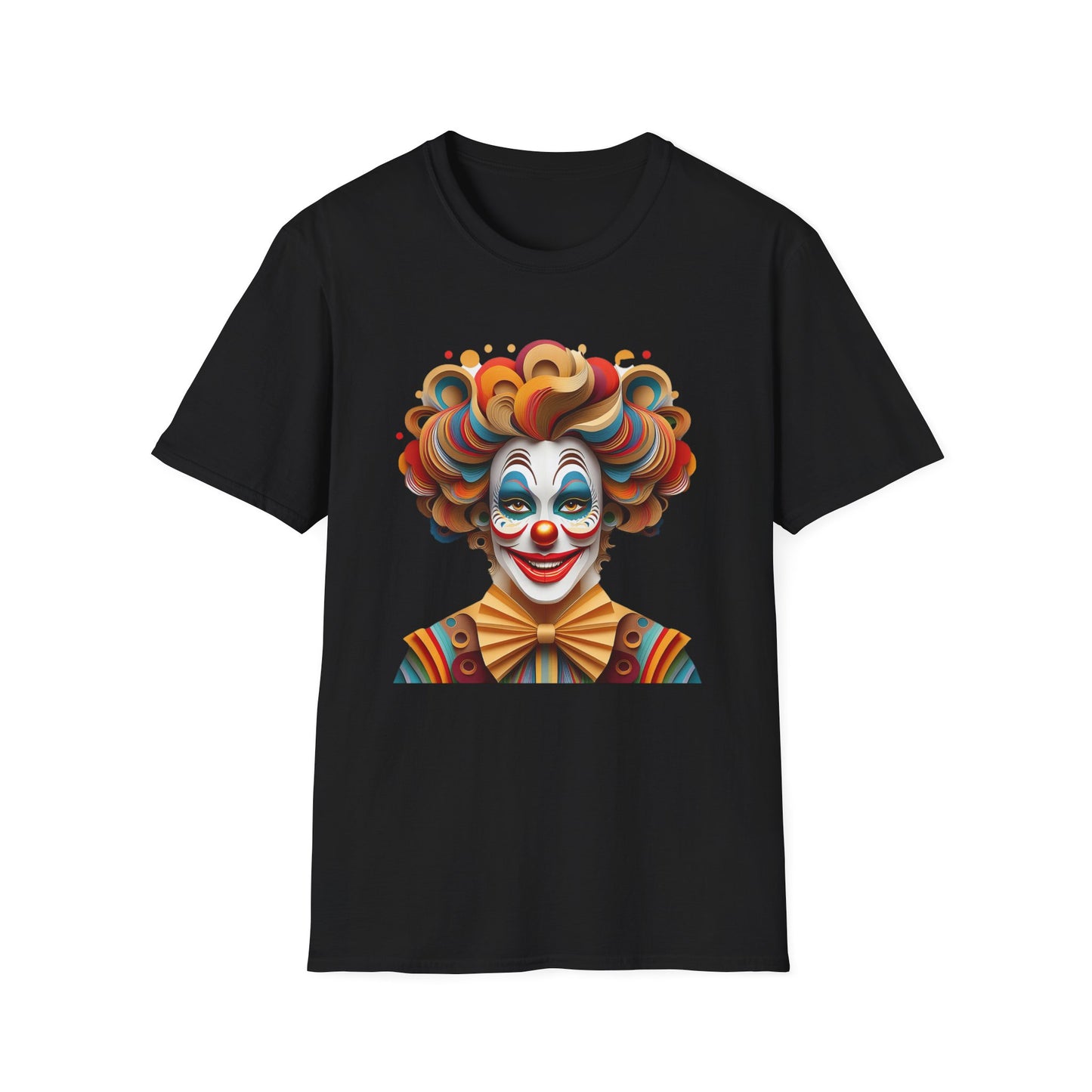 Clown Shirt, T Shirt with Clown, Funny Man Shirt, Tee Shirt with Funny Man, Circus Shirt, Shirt with Circus, Scary Man Shirt, Shirt with Scary Man