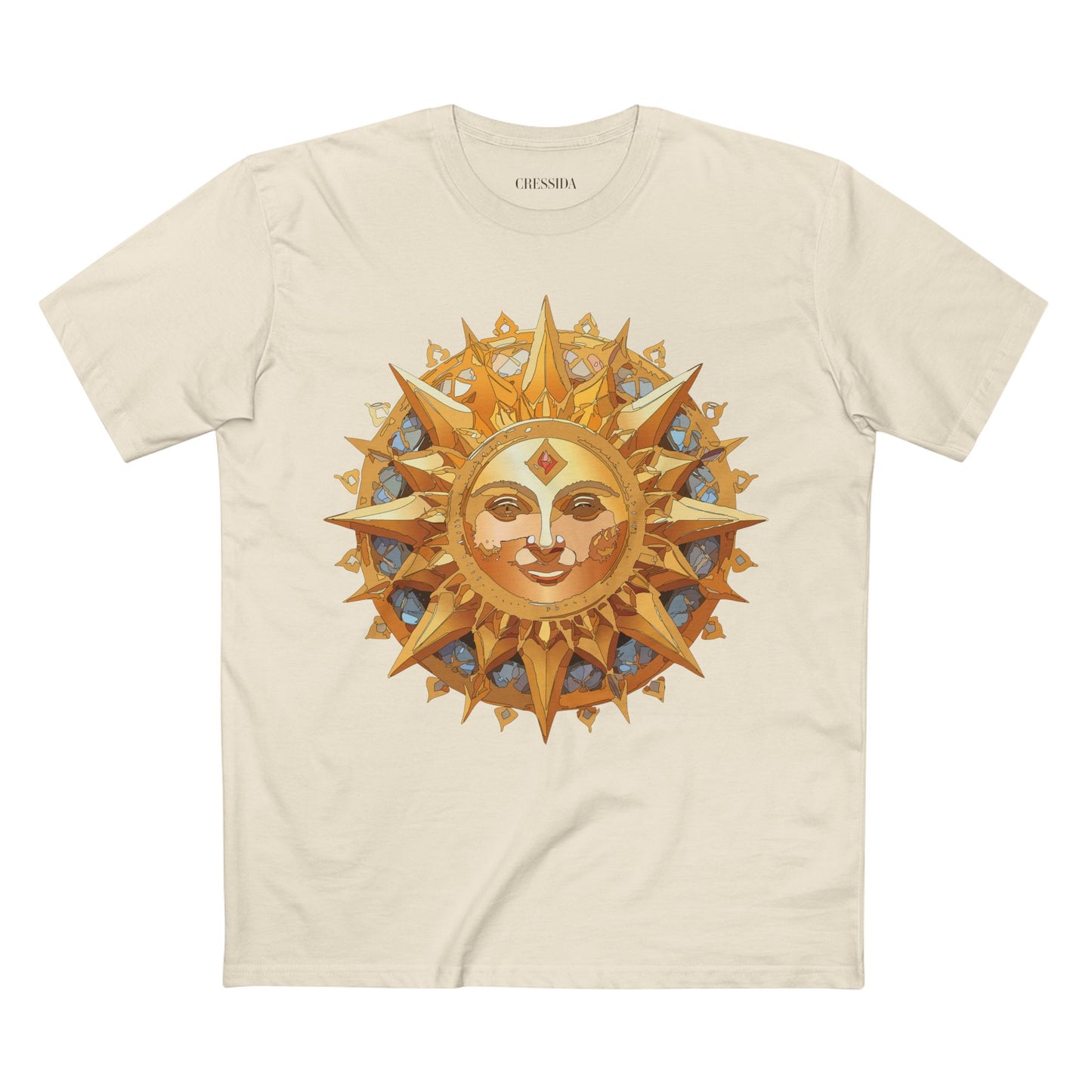 Sun Shirt, Shirt with Sun, Tee Shirt with Gold Sun