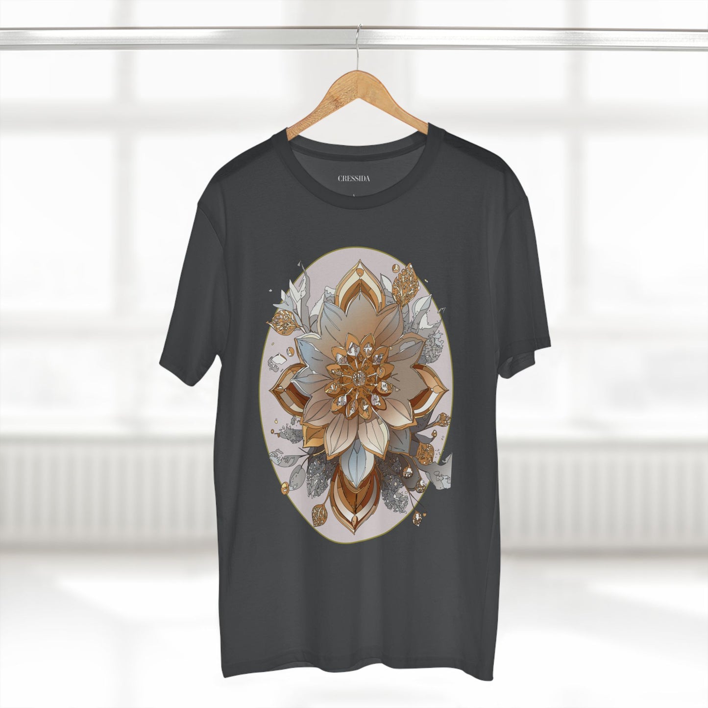 Floral Shirt, Shirt with Flower, Tee Shirt with Antique Flower
