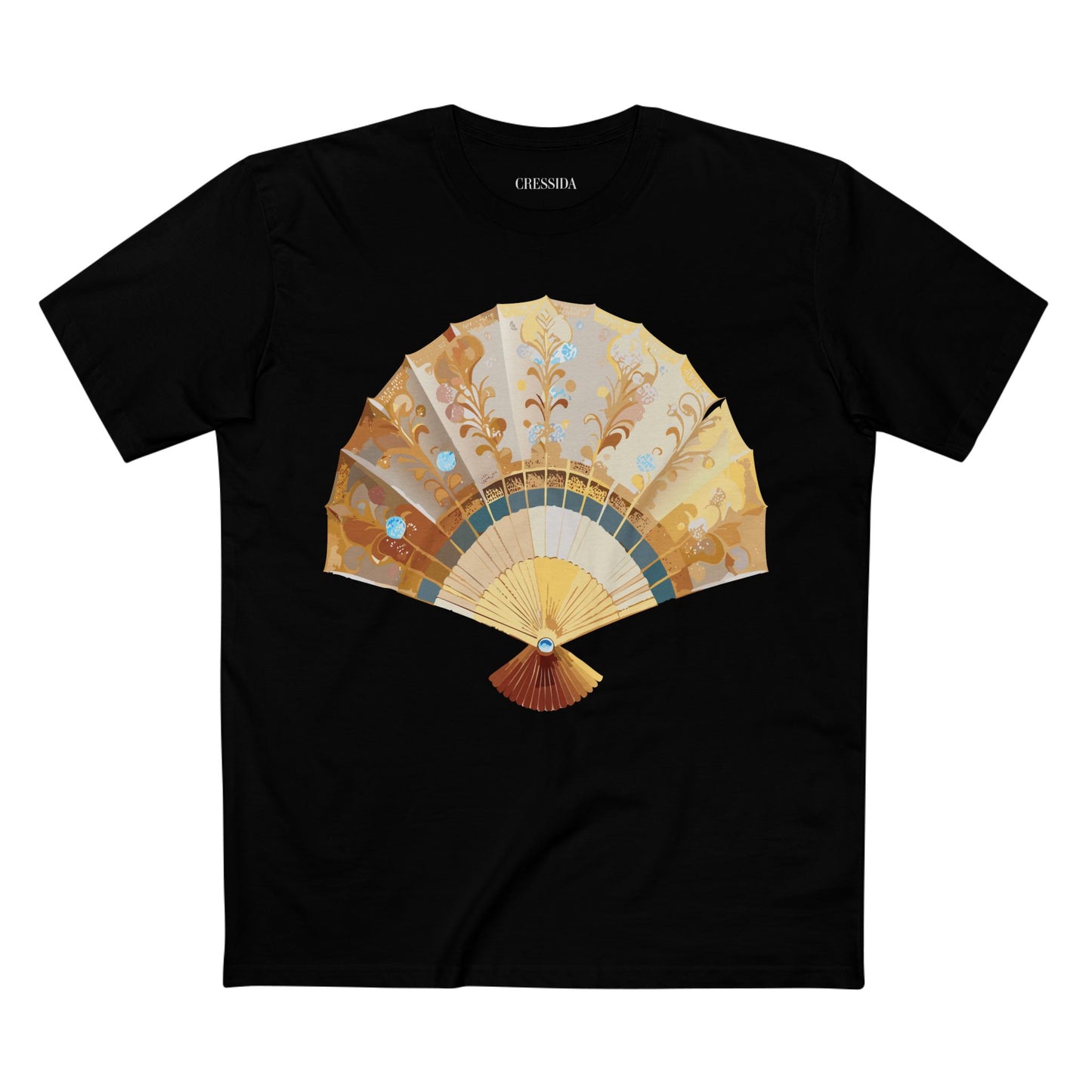 Fan shirt, Shirt with Fan, Tee Shirt with Antique Fan