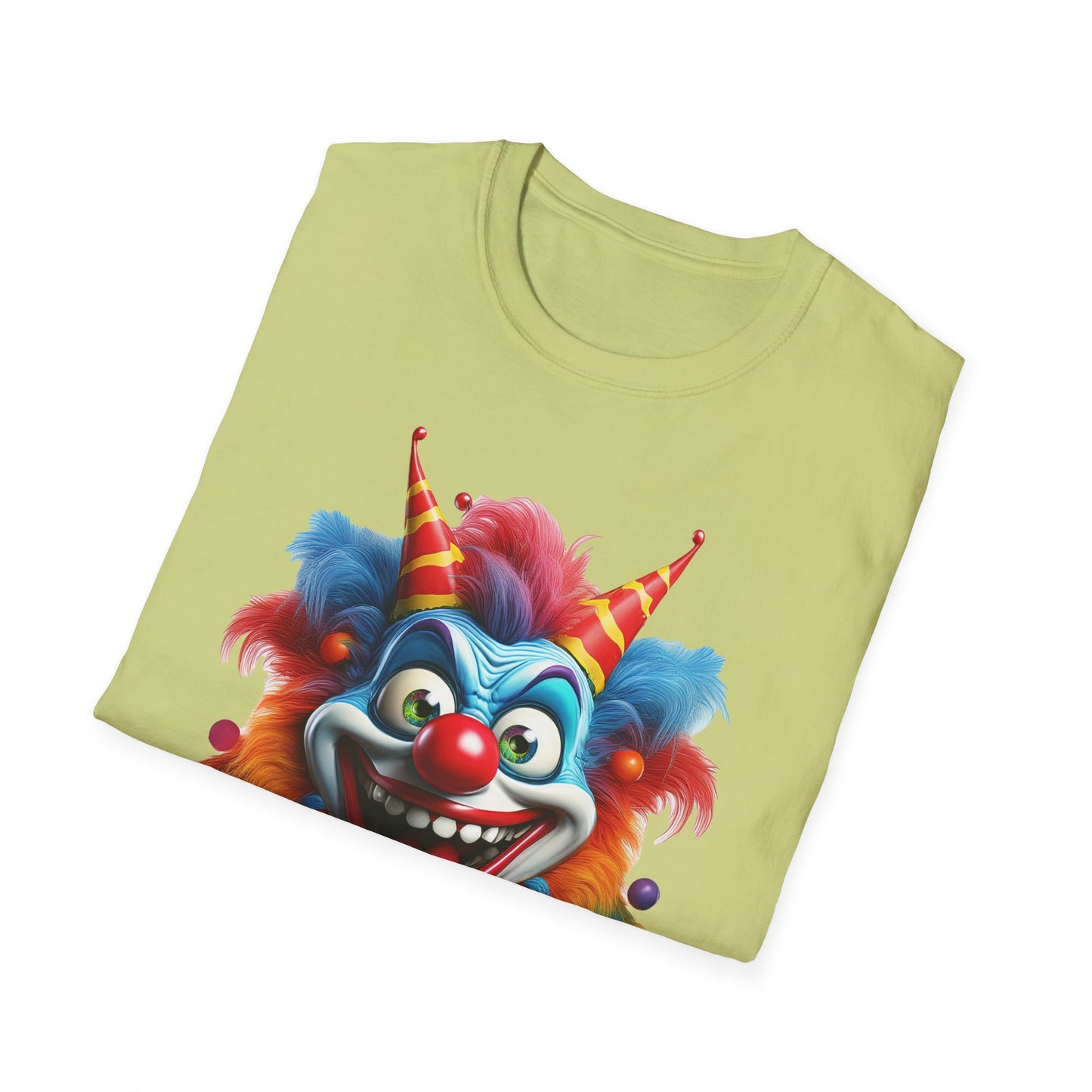 Clown Shirt, T Shirt with Clown, Funny Man Shirt, Tee Shirt with Funny Man, Circus Shirt, Shirt with Circus, Scary Man Shirt, Shirt with Scary Man