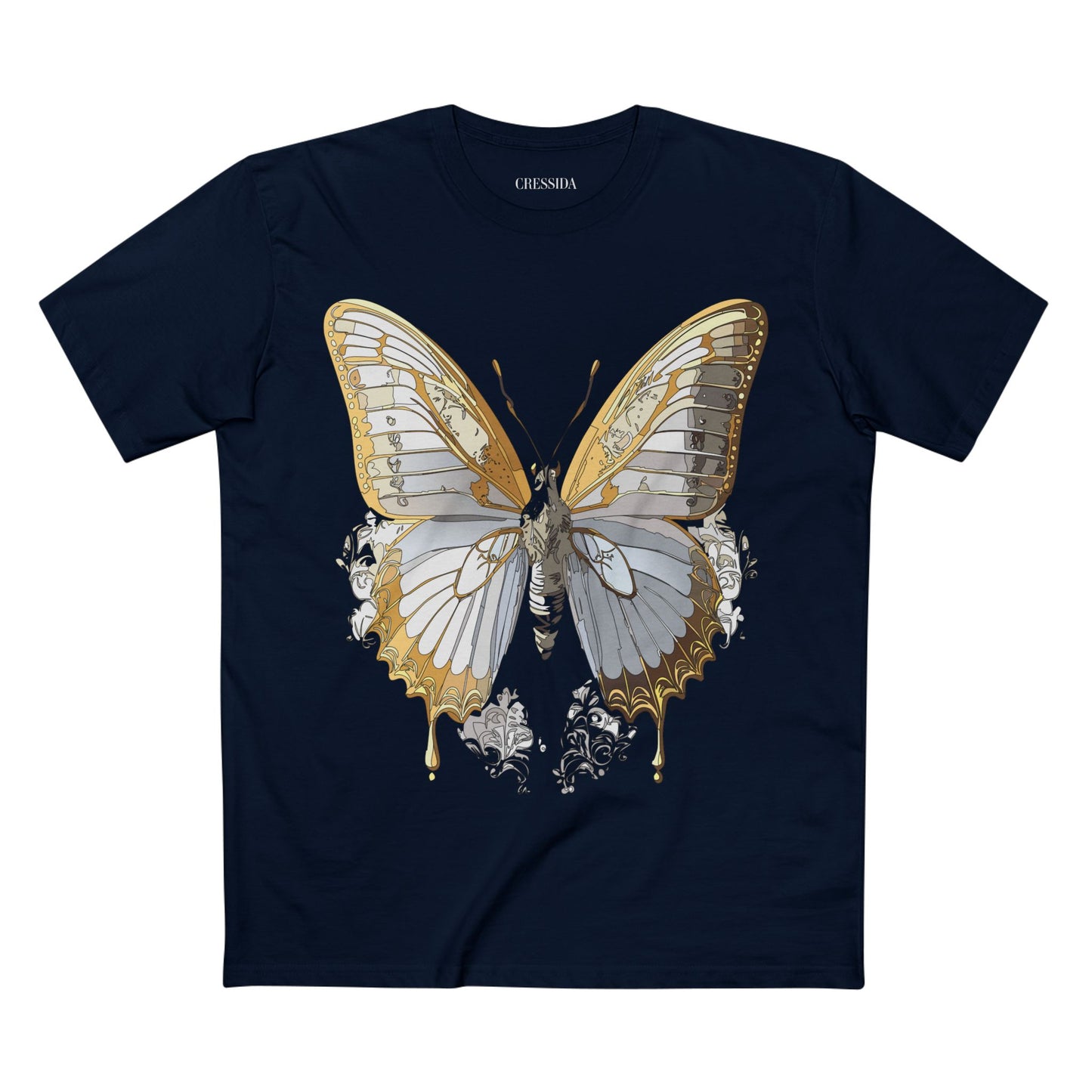 Butterfly shirt, Shirt with Butterfly, Tee Shirt with Antique Butterfly