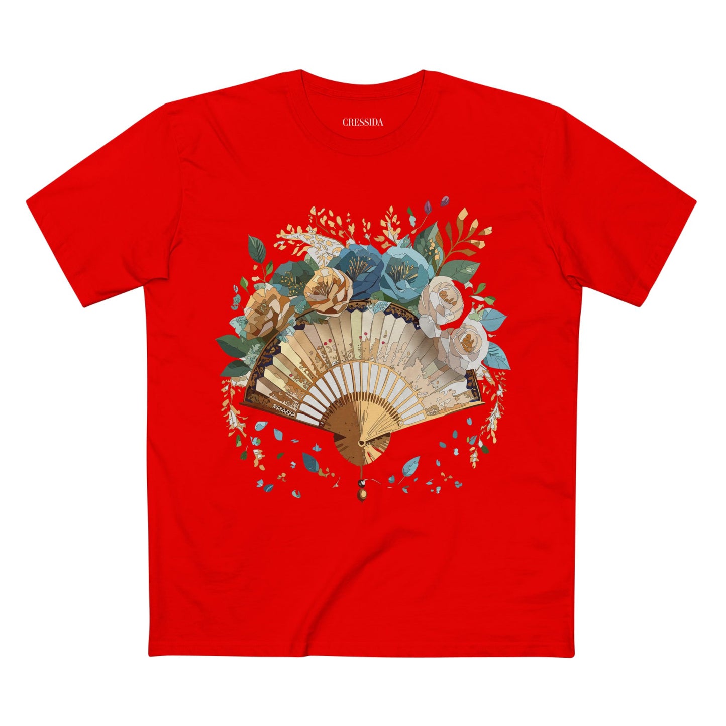 Fan shirt, Shirt with Fan, Tee Shirt with Antique Fan