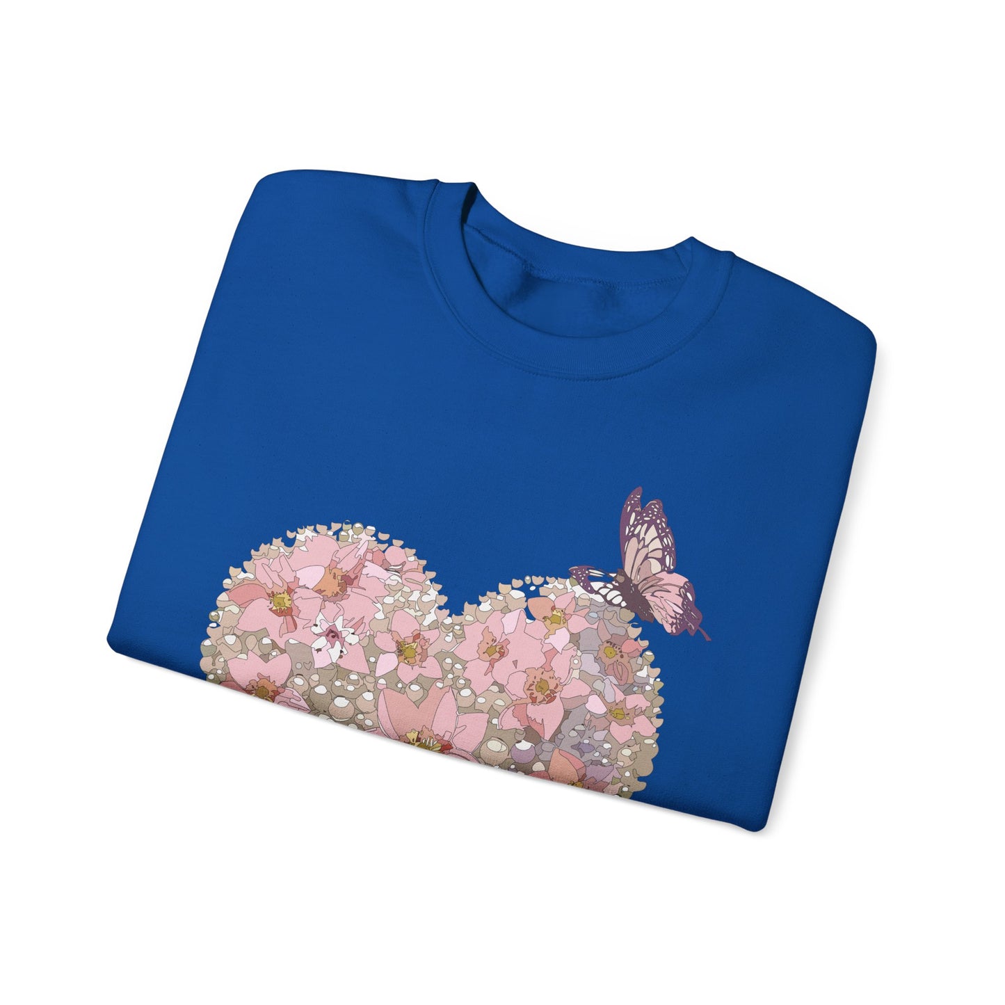 Floral Heart Sweatshirt, Floral Love Sweatshirt, Valentine's Day Sweatshirt, Heart Floral Sweatshirt