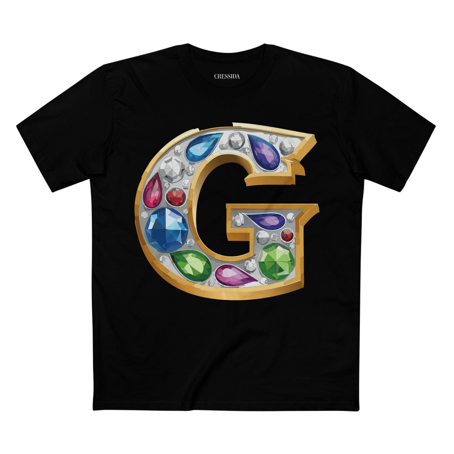 Letter Shirt, Shirt with Letters, Tee Shirt with Gold Letters
