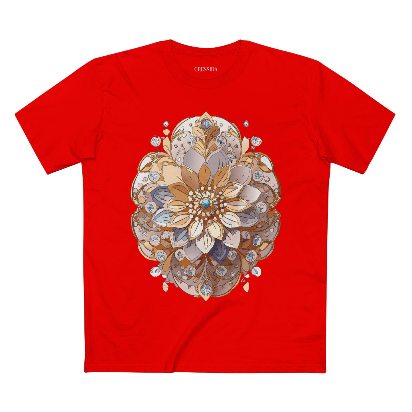 Floral Shirt, Shirt with Flower, Tee Shirt with Antique Flower