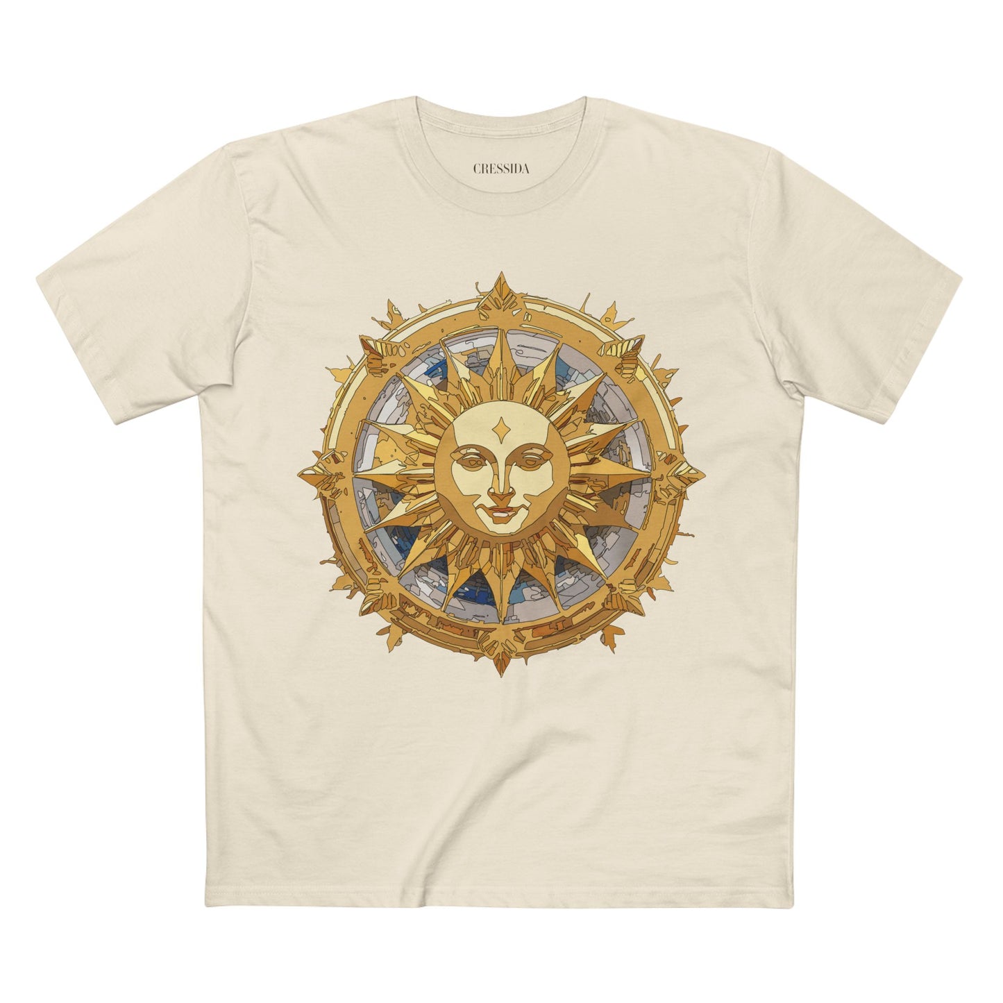 Sun Shirt, Shirt with Sun, Tee Shirt with Gold Sun