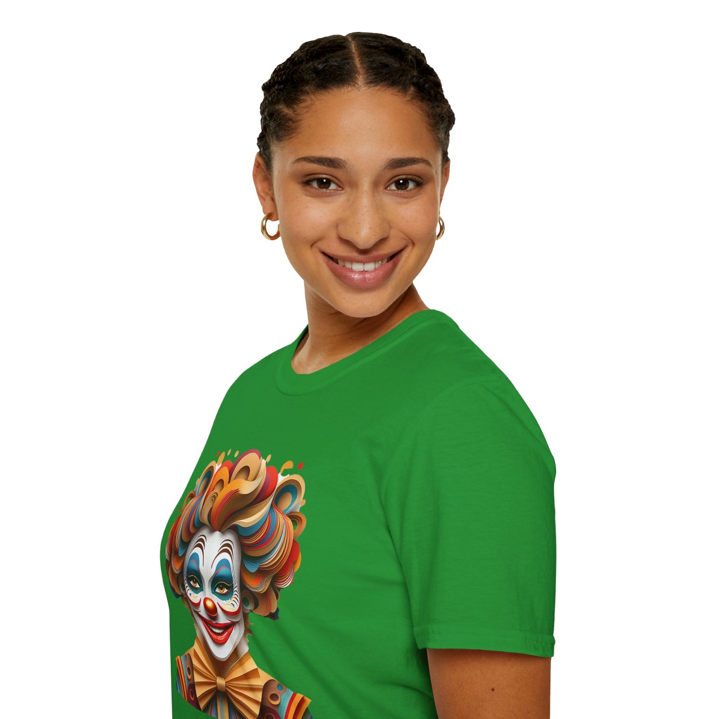 Clown Shirt, T Shirt with Clown, Funny Man Shirt, Tee Shirt with Funny Man, Circus Shirt, Shirt with Circus, Scary Man Shirt, Shirt with Scary Man