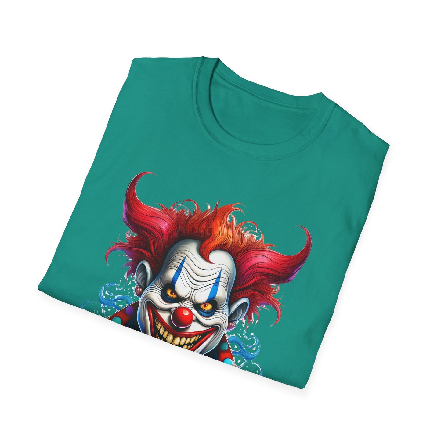 Clown Shirt, T Shirt with Clown, Funny Man Shirt, Tee Shirt with Funny Man, Circus Shirt, Shirt with Circus, Scary Man Shirt, Shirt with Scary Man