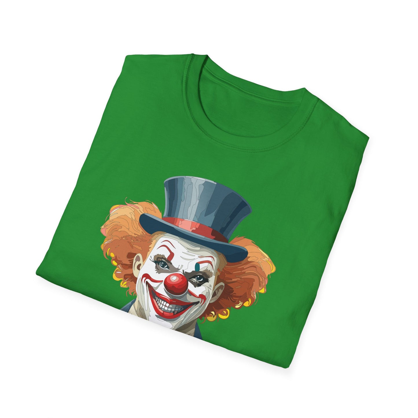 Clown Shirt, T Shirt with Clown, Funny Man Shirt, Tee Shirt with Funny Man, Circus Shirt, Shirt with Circus, Scary Man Shirt, Shirt with Scary Man