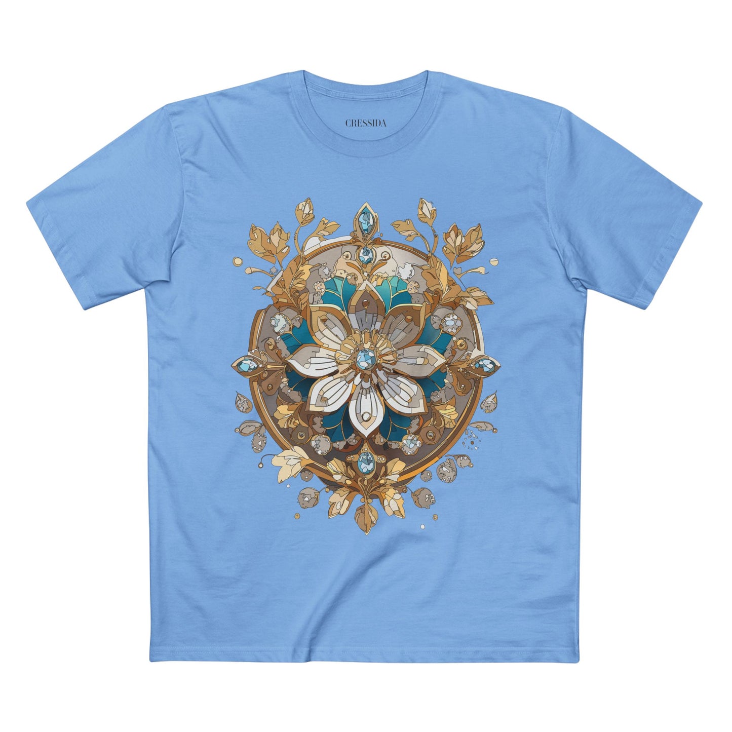 Floral Shirt, Shirt with Flower, Tee Shirt with Antique Flower