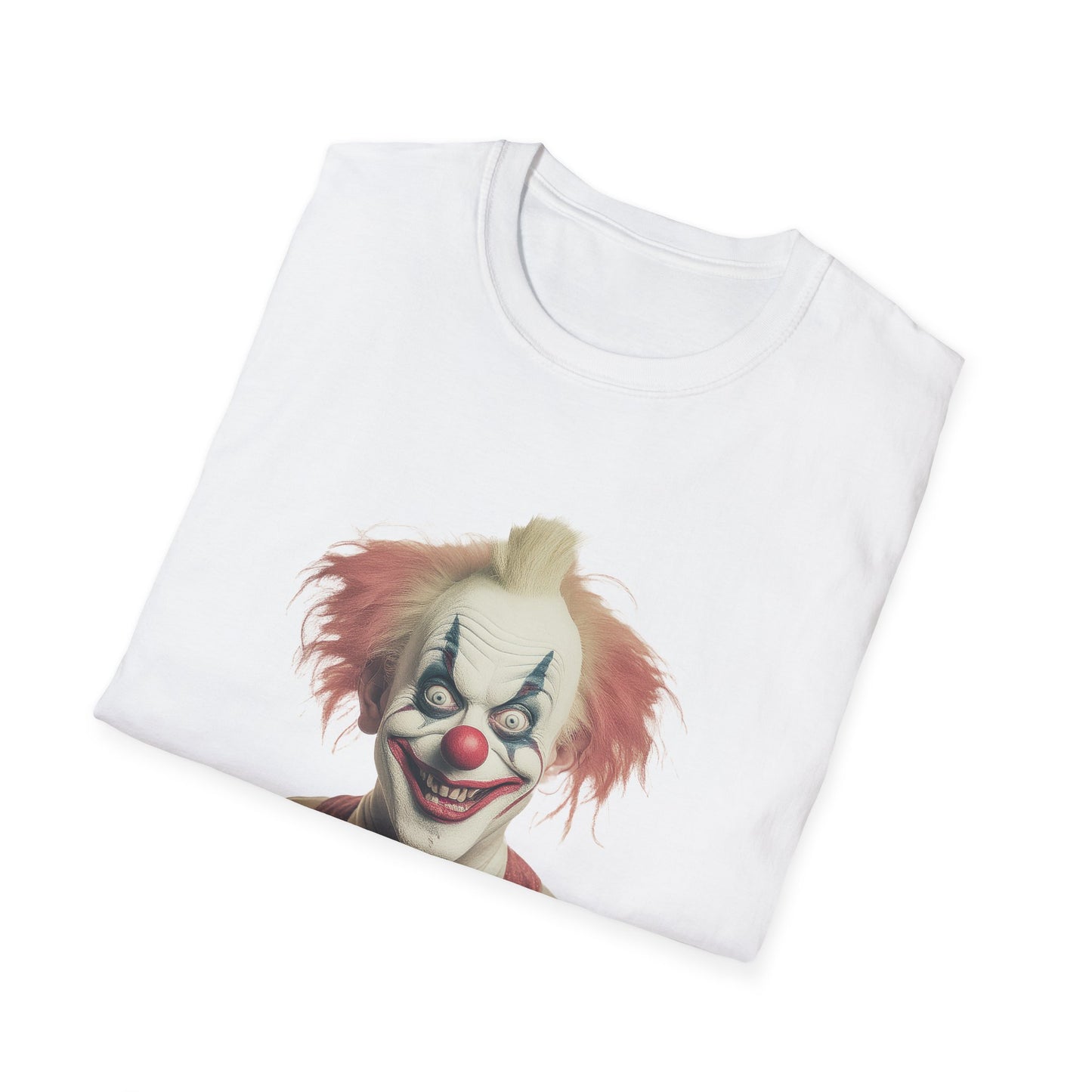 Clown Shirt, T Shirt with Clown, Funny Man Shirt, Tee Shirt with Funny Man, Circus Shirt, Shirt with Circus, Scary Man Shirt, Shirt with Scary Man