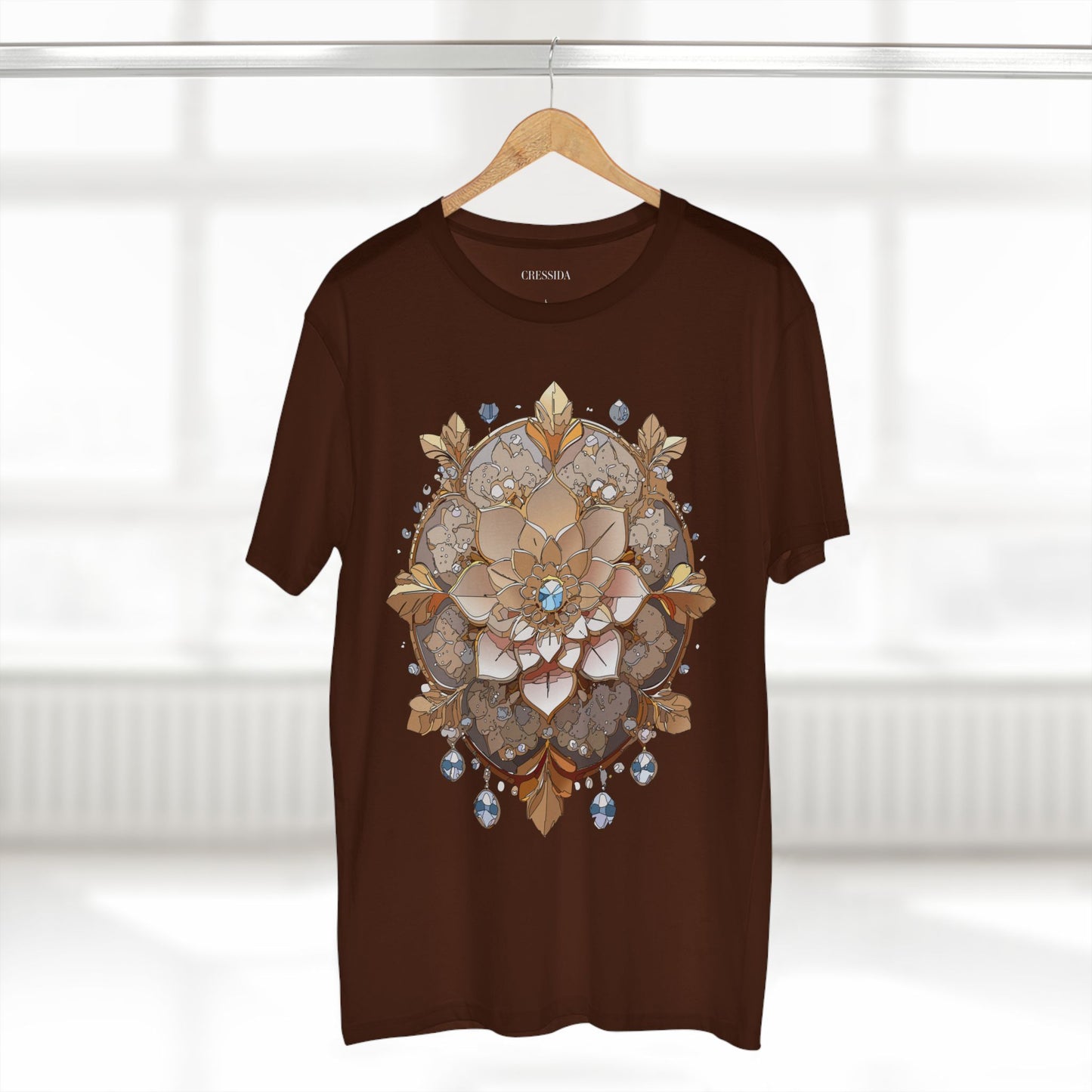 Floral Shirt, Shirt with Flower, Tee Shirt with Antique Flower