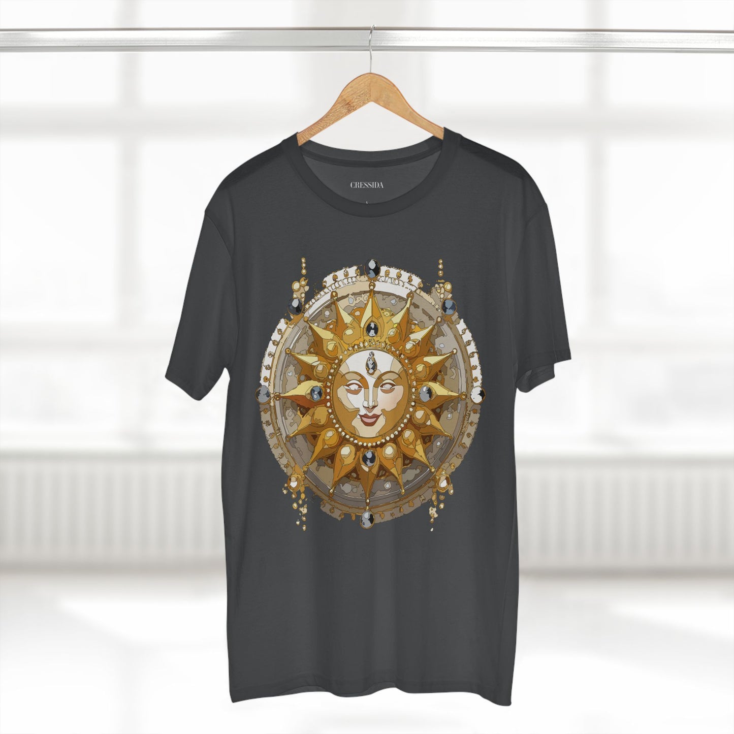Sun Shirt, Shirt with Sun, Tee Shirt with Gold Sun