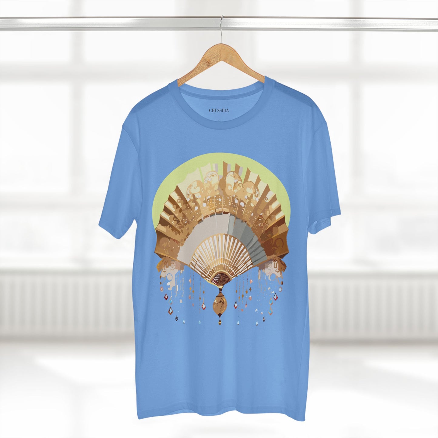 Fan shirt, Shirt with Fan, Tee Shirt with Antique Fan