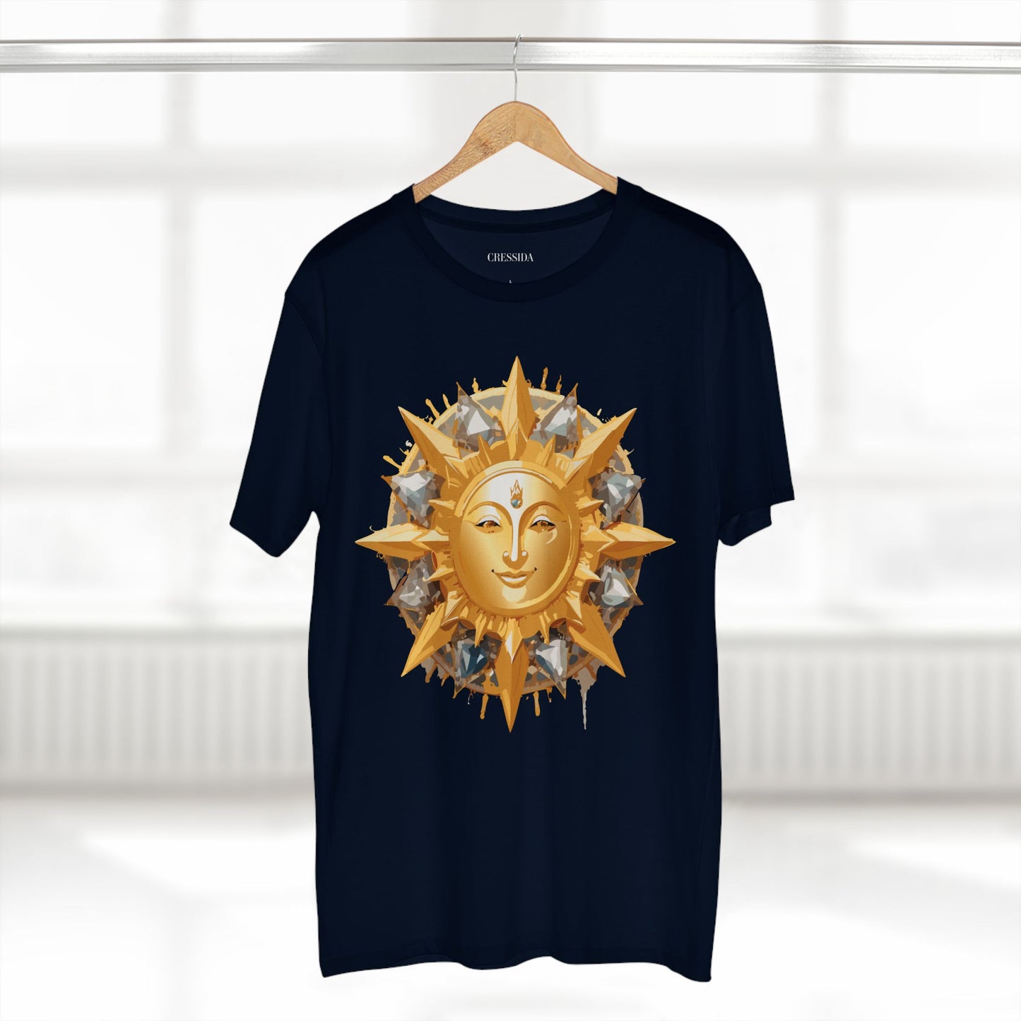 Sun Shirt, Shirt with Sun, Tee Shirt with Gold Sun