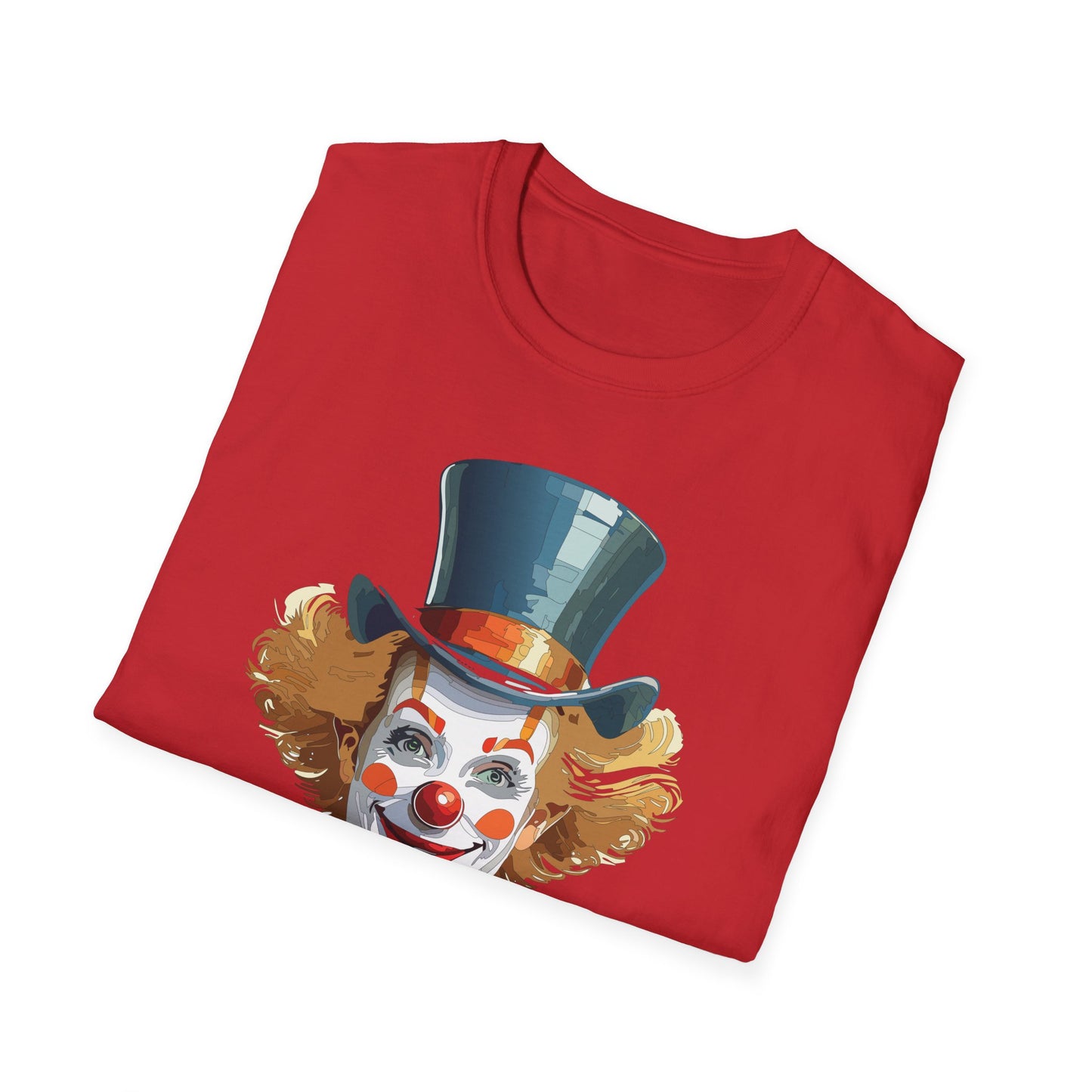 Clown Shirt, T Shirt with Clown, Funny Man Shirt, Tee Shirt with Funny Man, Circus Shirt, Shirt with Circus, Scary Man Shirt, Shirt with Scary Man