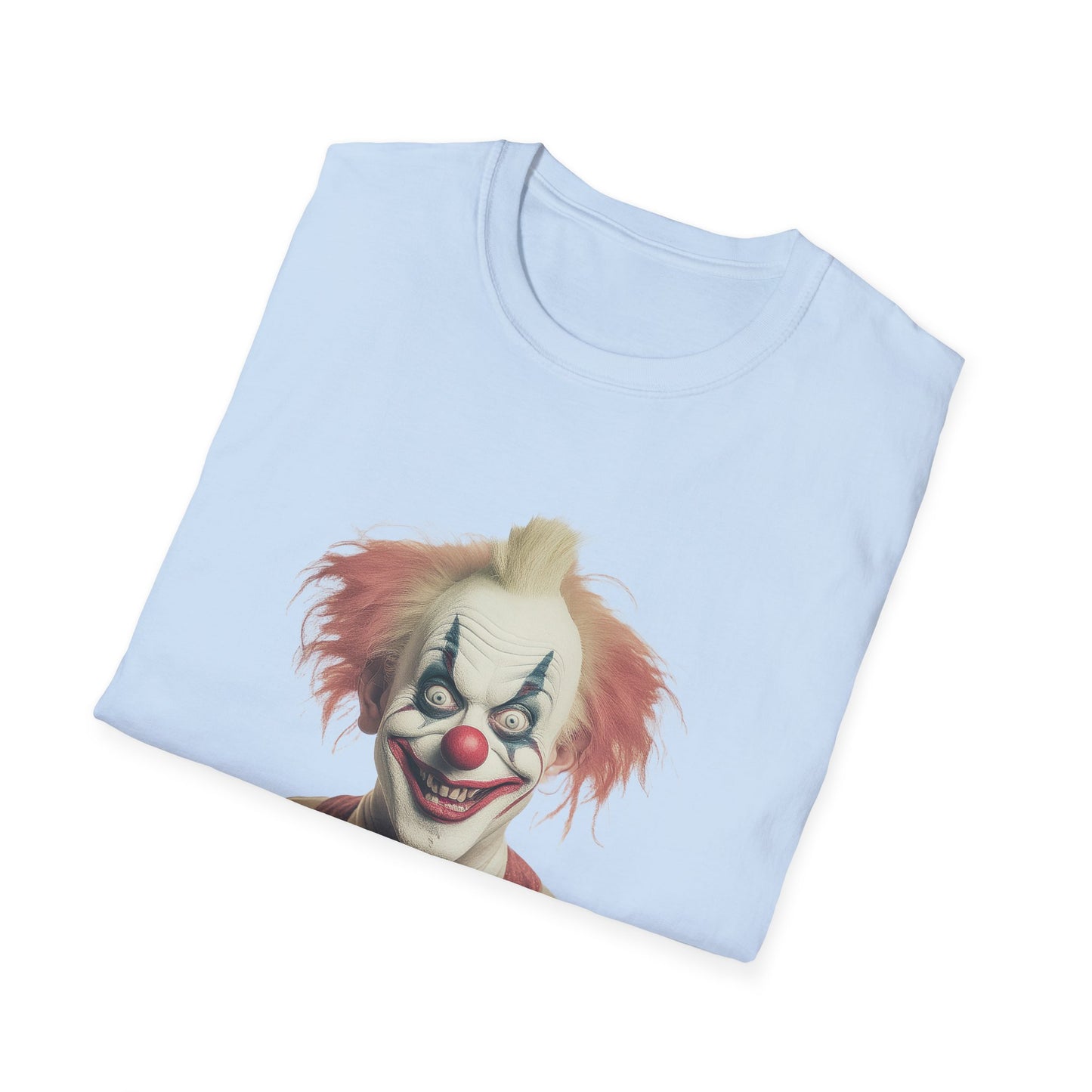 Clown Shirt, T Shirt with Clown, Funny Man Shirt, Tee Shirt with Funny Man, Circus Shirt, Shirt with Circus, Scary Man Shirt, Shirt with Scary Man