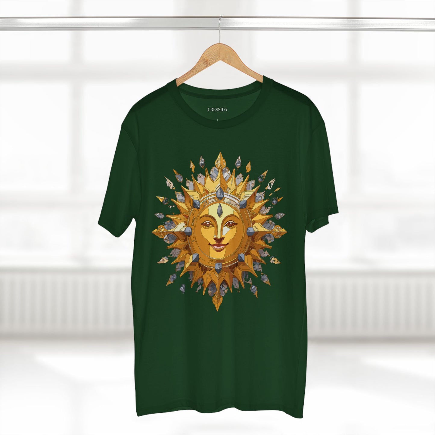 Sun Shirt, Shirt with Sun, Tee Shirt with Gold Sun