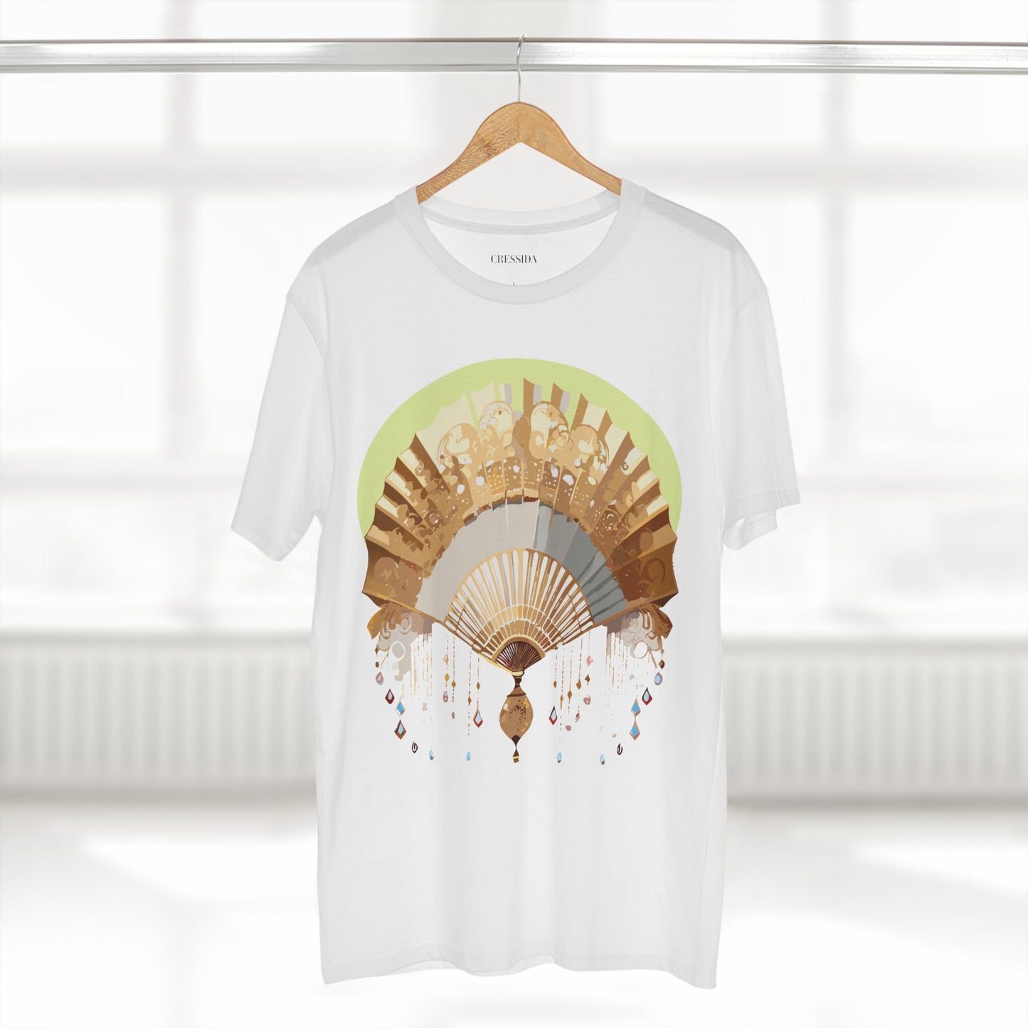 Fan shirt, Shirt with Fan, Tee Shirt with Antique Fan