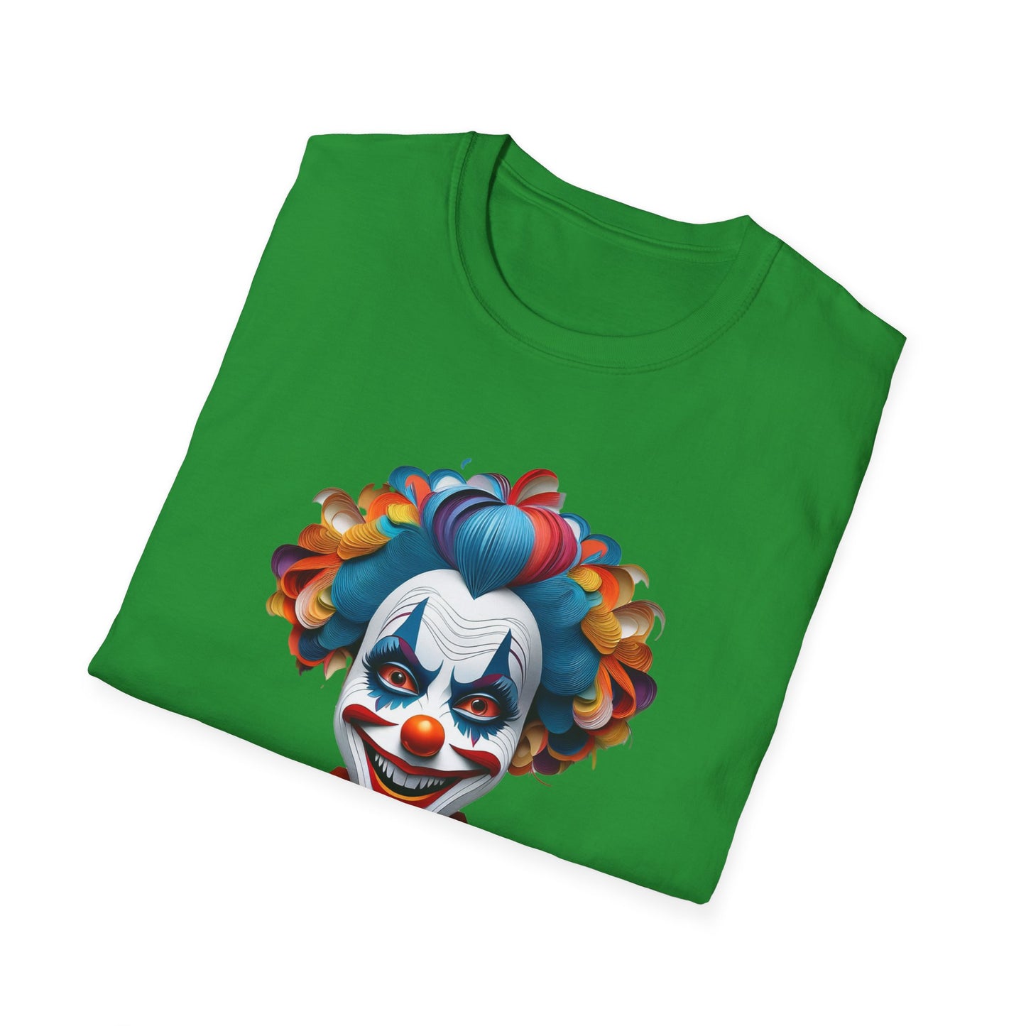 Clown Shirt, T Shirt with Clown, Funny Man Shirt, Tee Shirt with Funny Man, Circus Shirt, Shirt with Circus, Scary Man Shirt, Shirt with Scary Man
