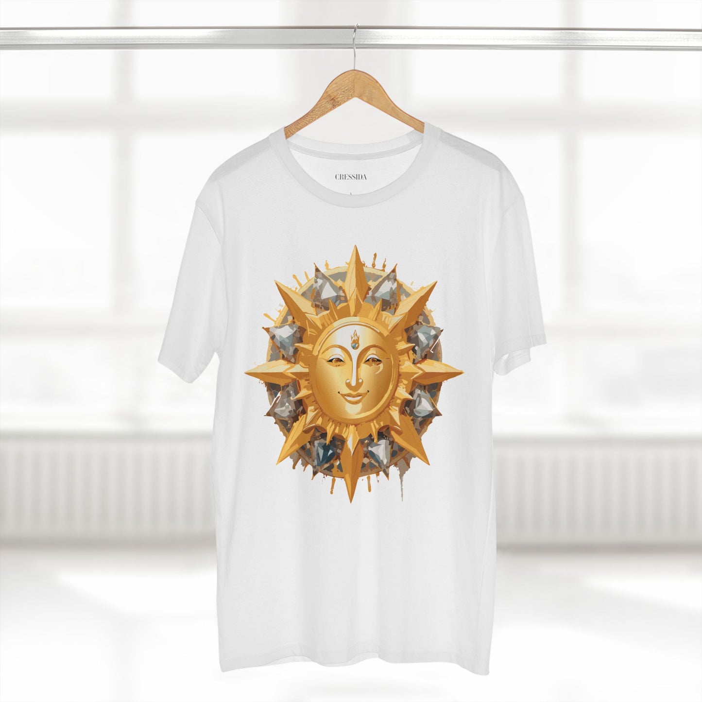 Sun Shirt, Shirt with Sun, Tee Shirt with Gold Sun