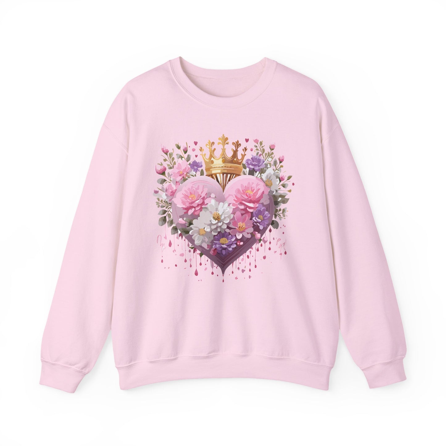 Floral Heart Sweatshirt, Floral Love Sweatshirt, Valentine's Day Sweatshirt, Heart Floral Sweatshirt