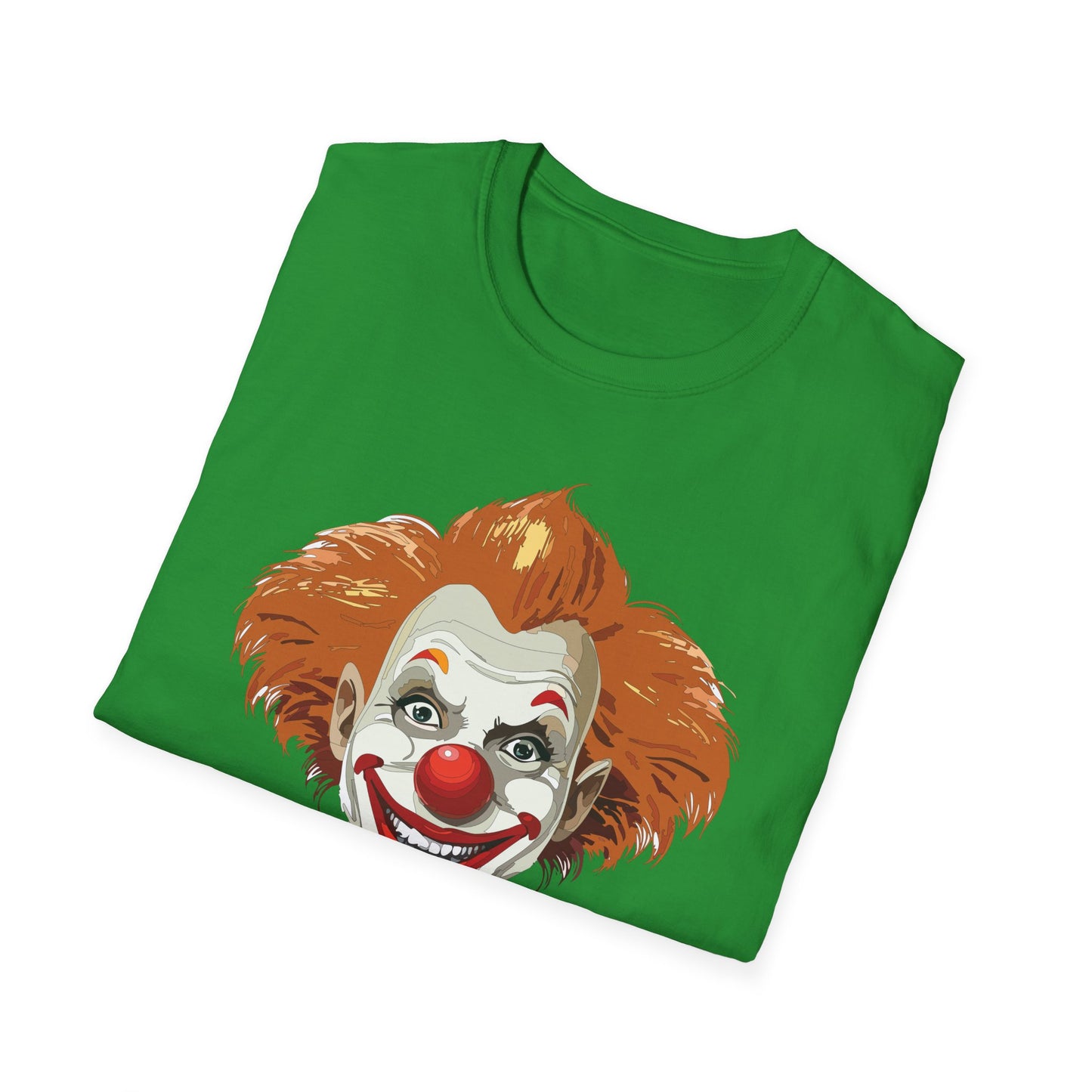 Clown Shirt, T Shirt with Clown, Funny Man Shirt, Tee Shirt with Funny Man, Circus Shirt, Shirt with Circus, Scary Man Shirt, Shirt with Scary Man