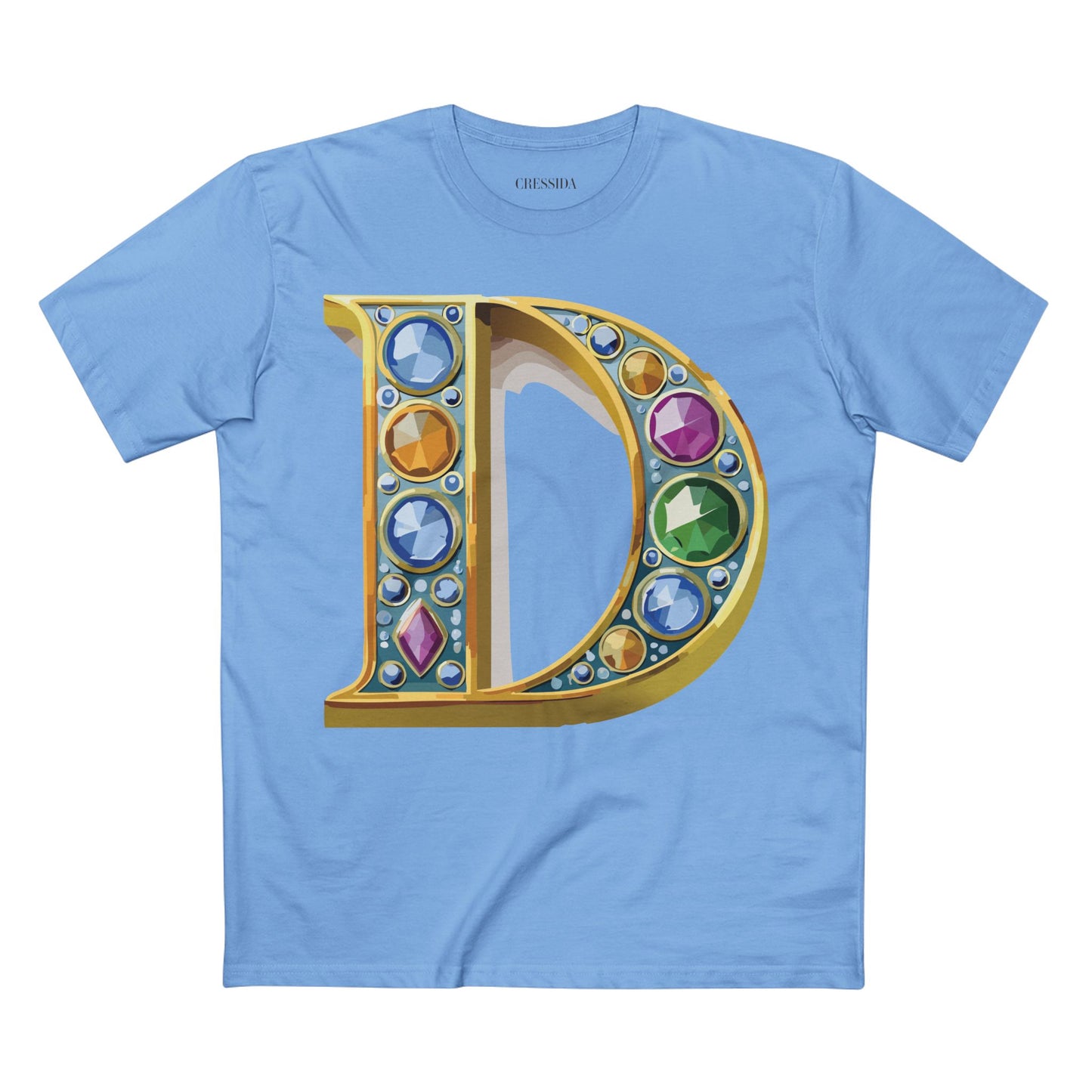 Letter Shirt, Shirt with Letters, Tee Shirt with Gold Letters
